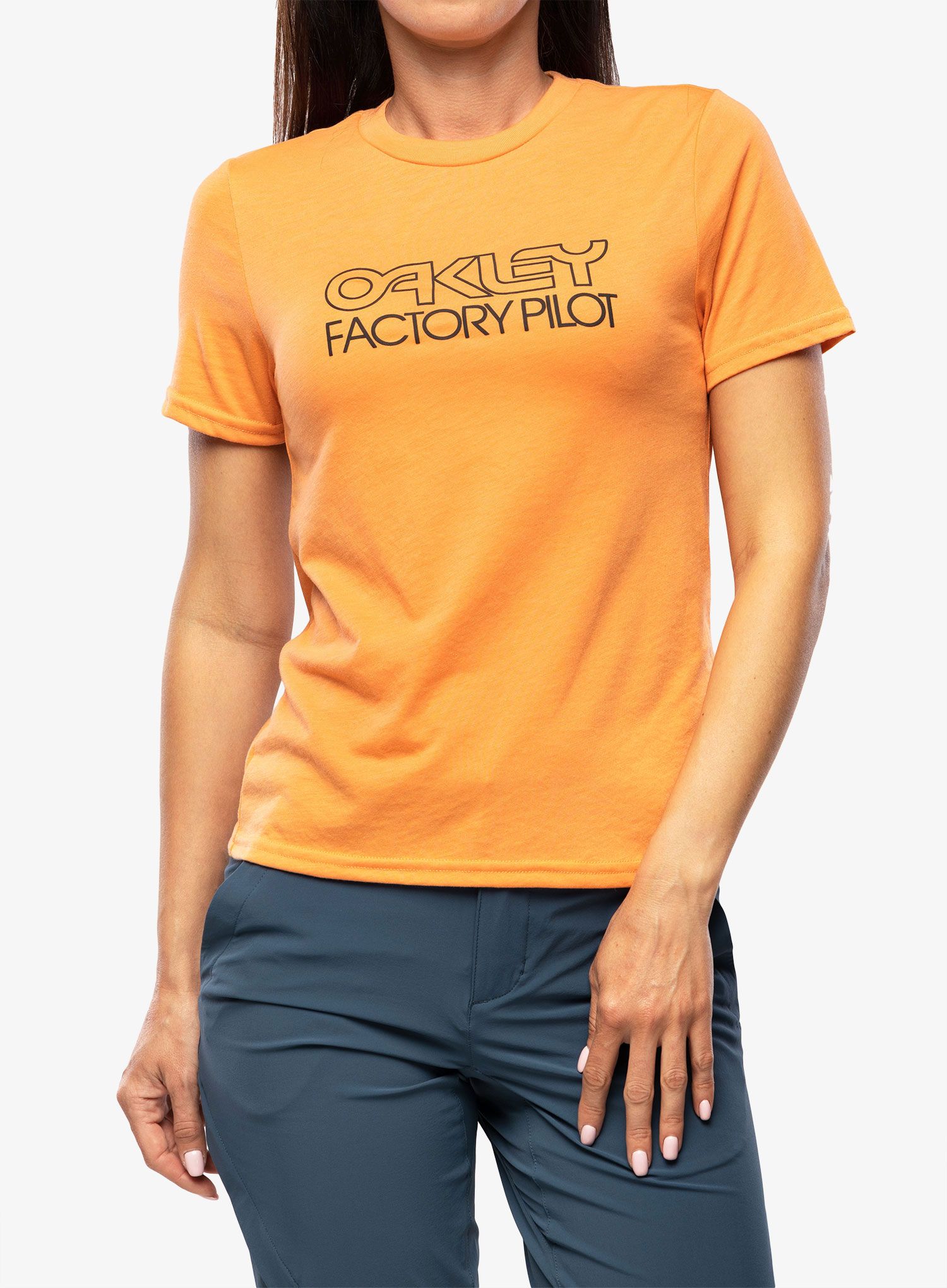 Dámské rychleschnoucí triko Oakley Factory Pilot Tee - soft orange