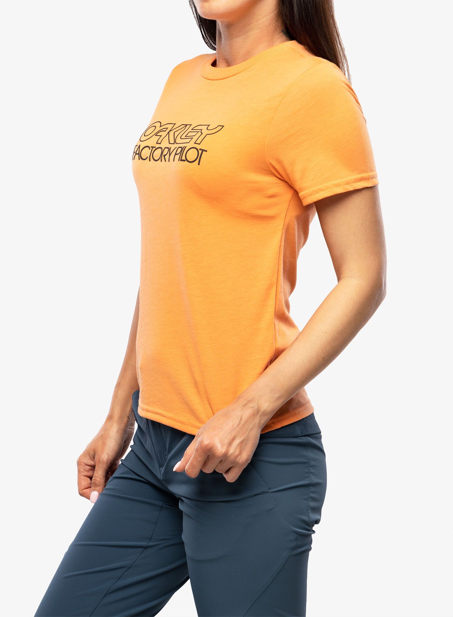 Dámské rychleschnoucí triko Oakley Factory Pilot Tee - soft orange