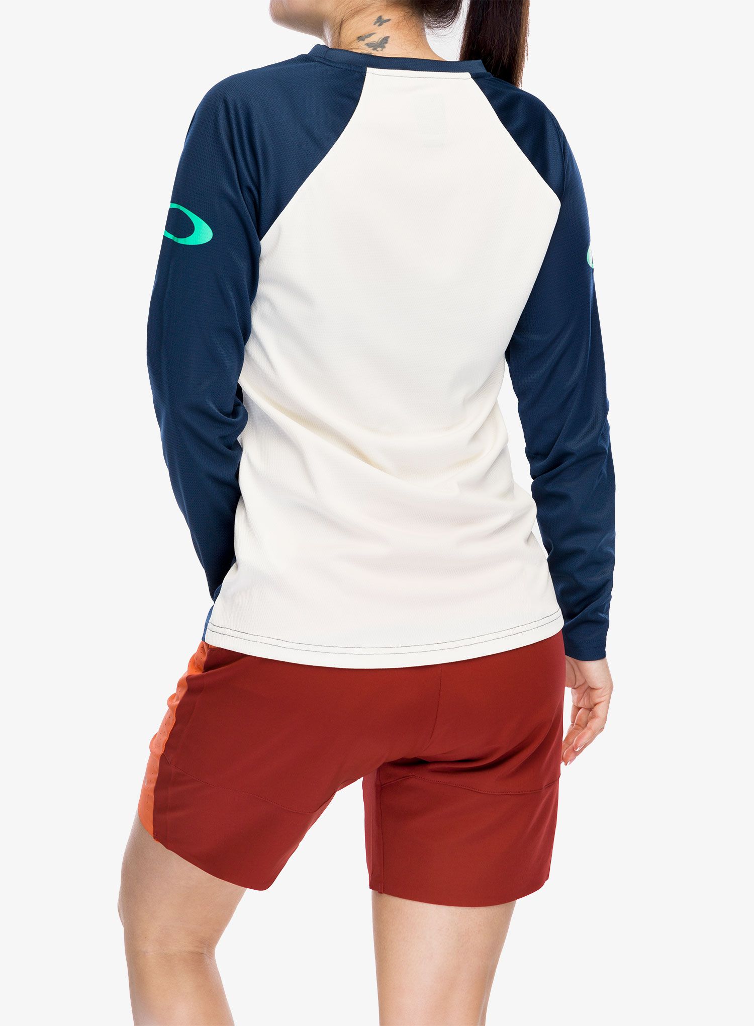 Cyklistická mikina dámská Oakley Free Ride LS Jersey - team navy