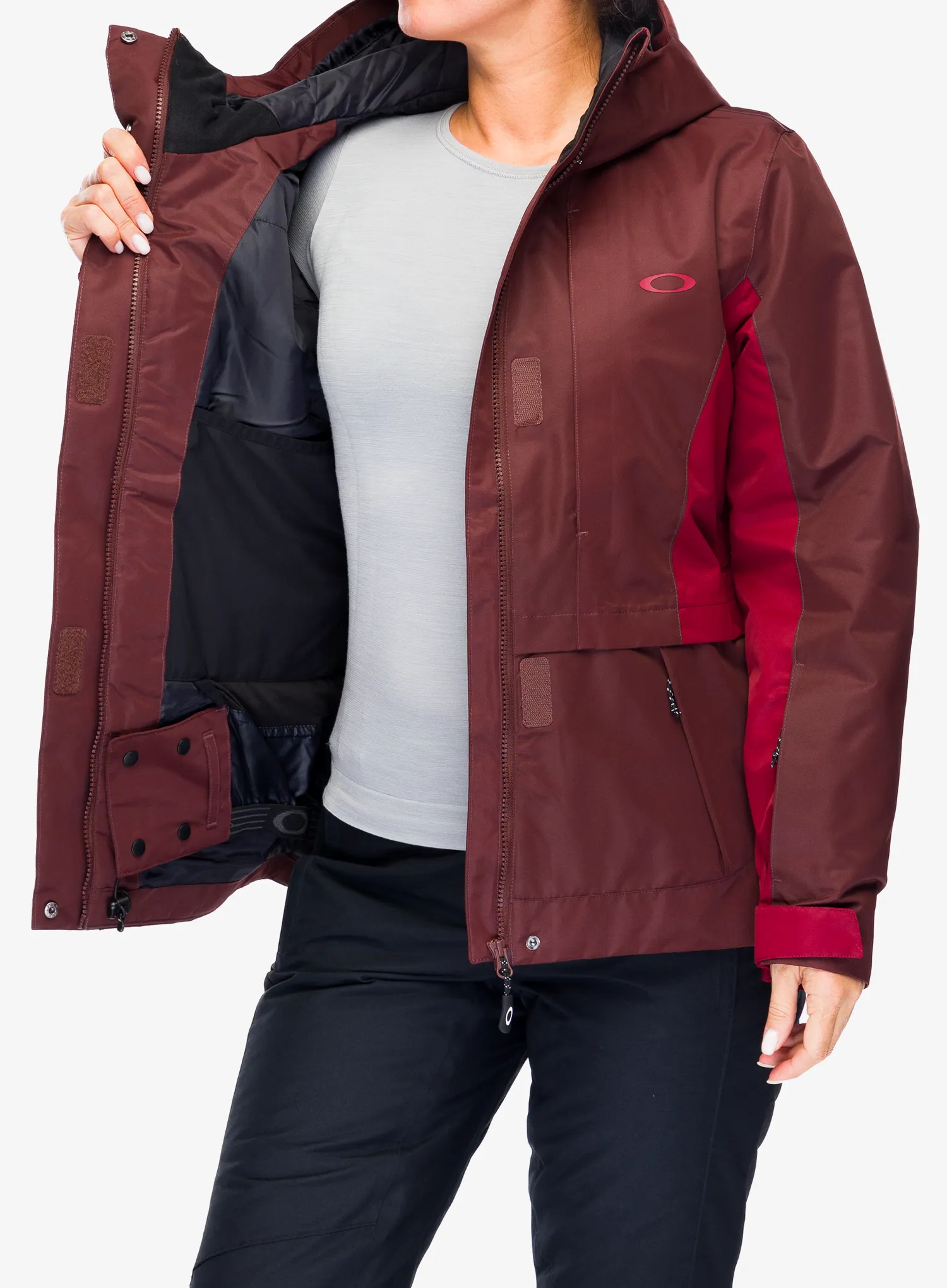 Dámská lyžařská bunda Oakley Heavenly RC Jacket - grenache/iron red