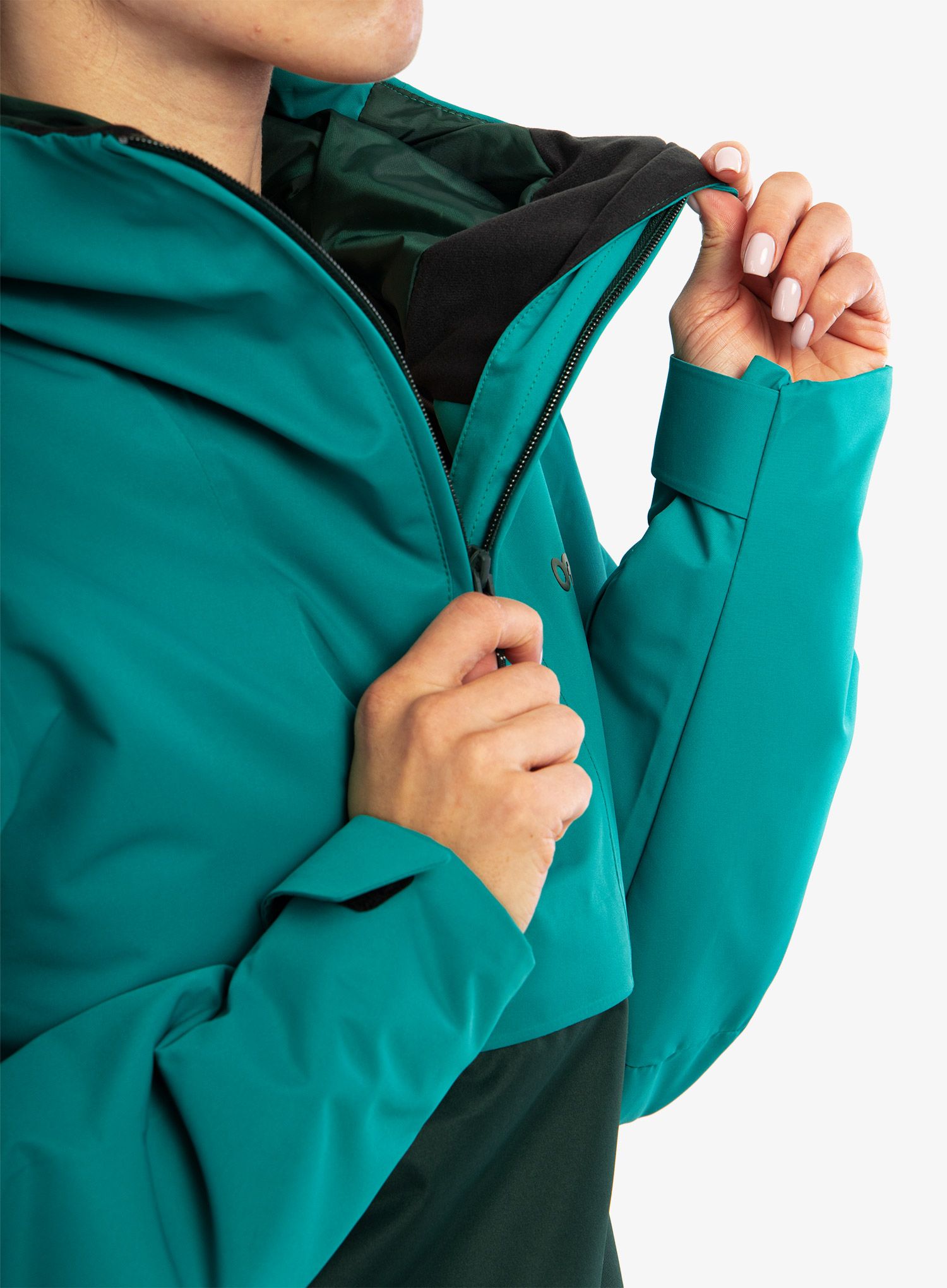 Dámská lyžařská bunda Oakley Holly Anorak - hunter green/green lake