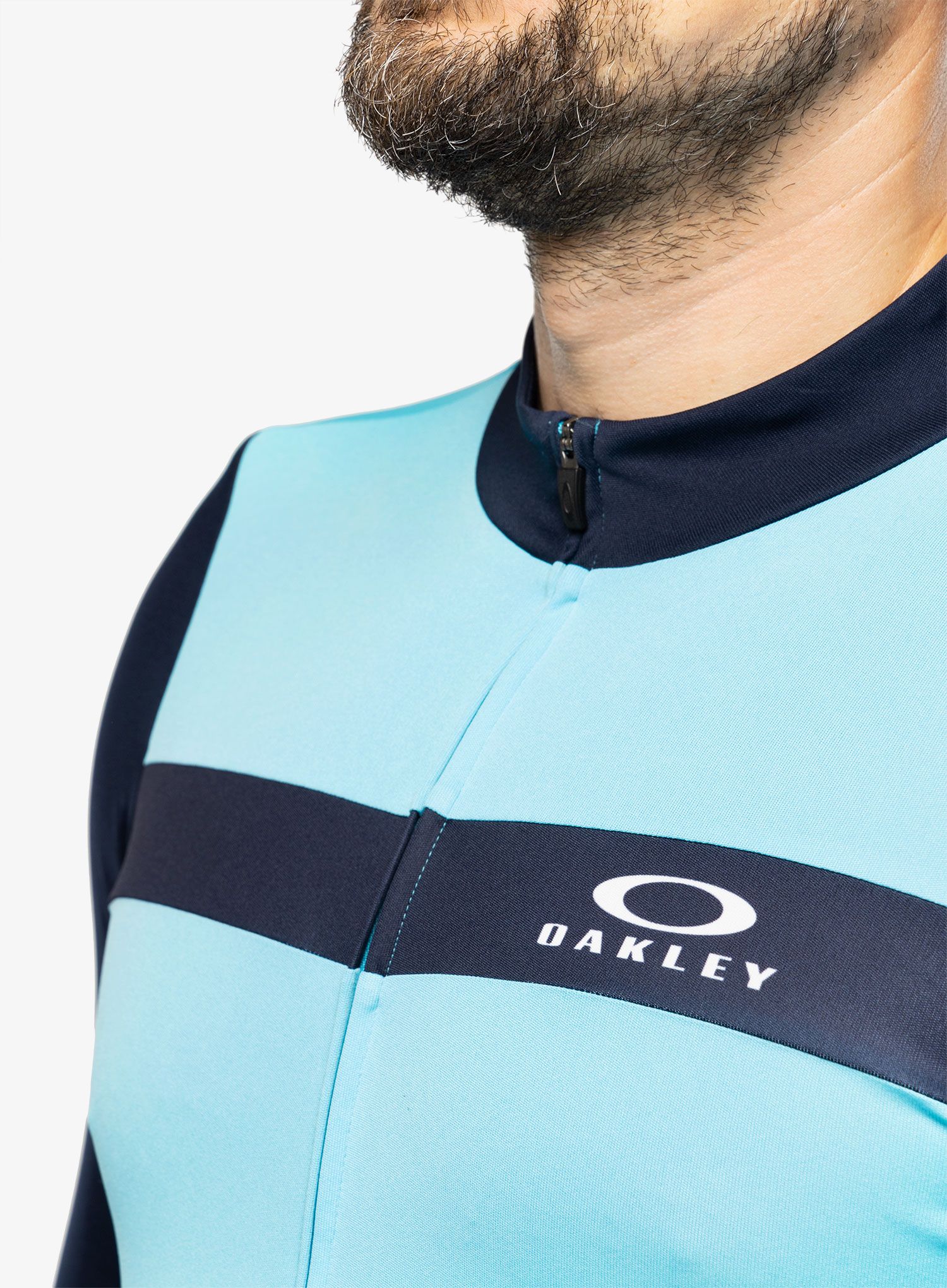 Cyklo mikina Oakley Icon Classic L/S Jersey - bright blue