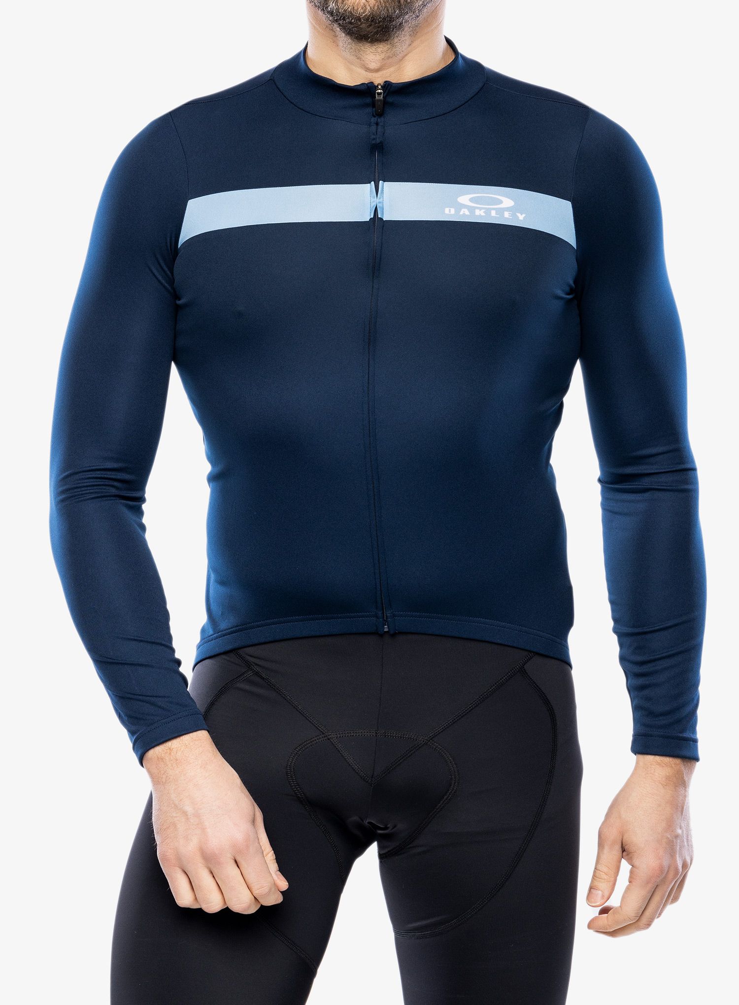 Cyklo mikina Oakley Icon Classic L/S Jersey - team navy
