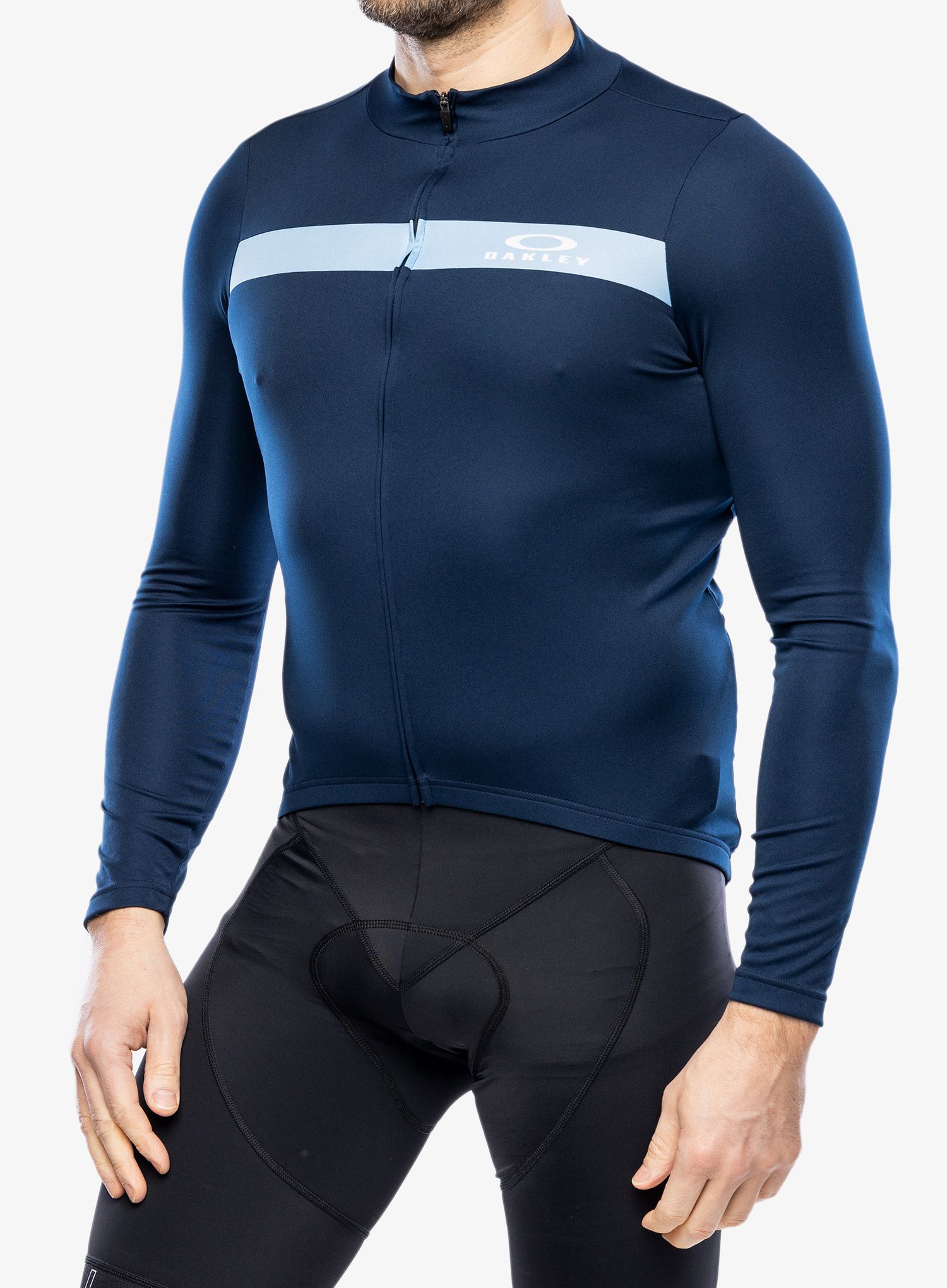Cyklo mikina Oakley Icon Classic L/S Jersey - team navy