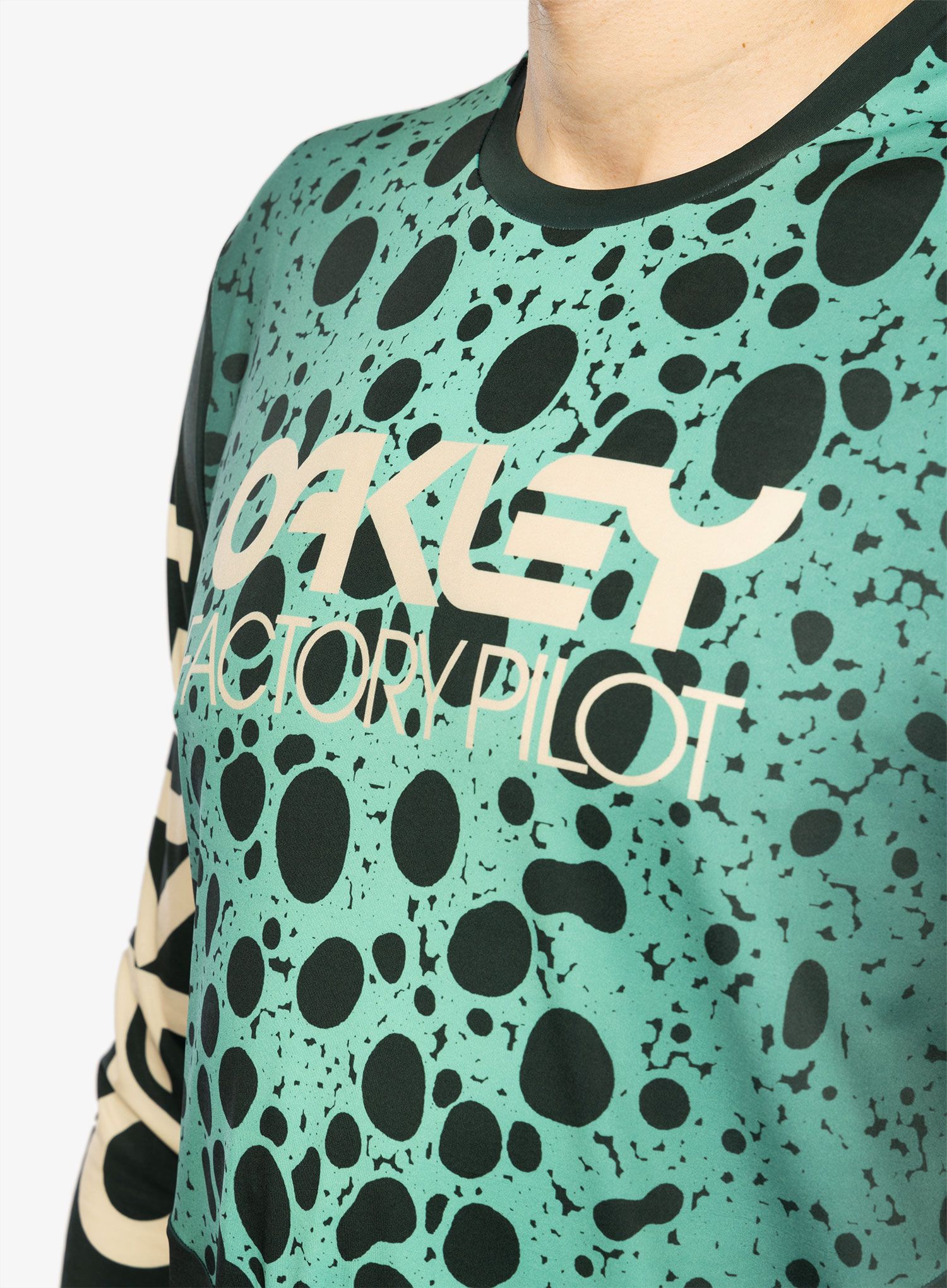 Cyklistická mikina Oakley Maven RC L/S Jersey - green frog