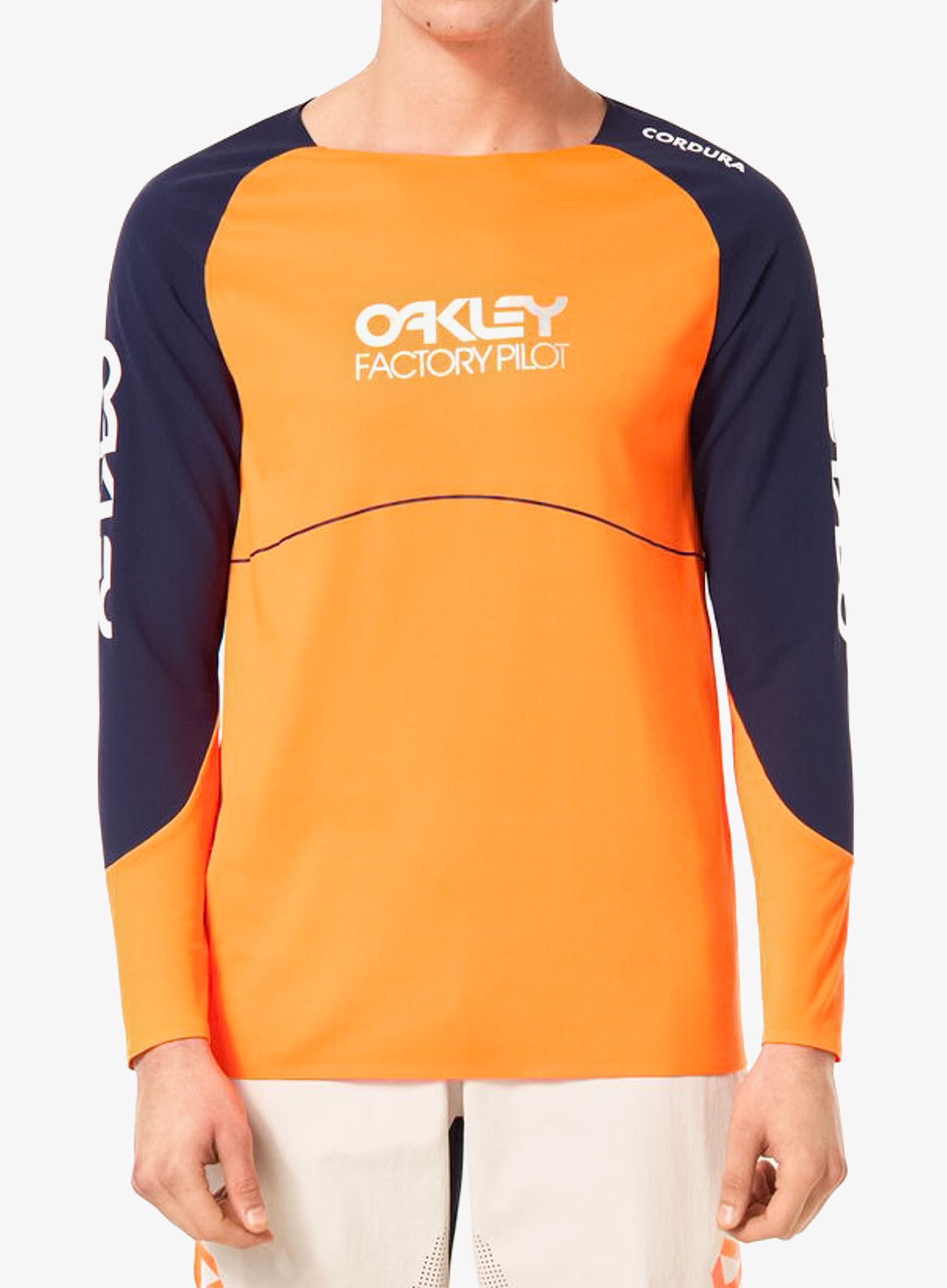 Enduro mikina Oakley Maven Scrub LS Jersey - orange/blue