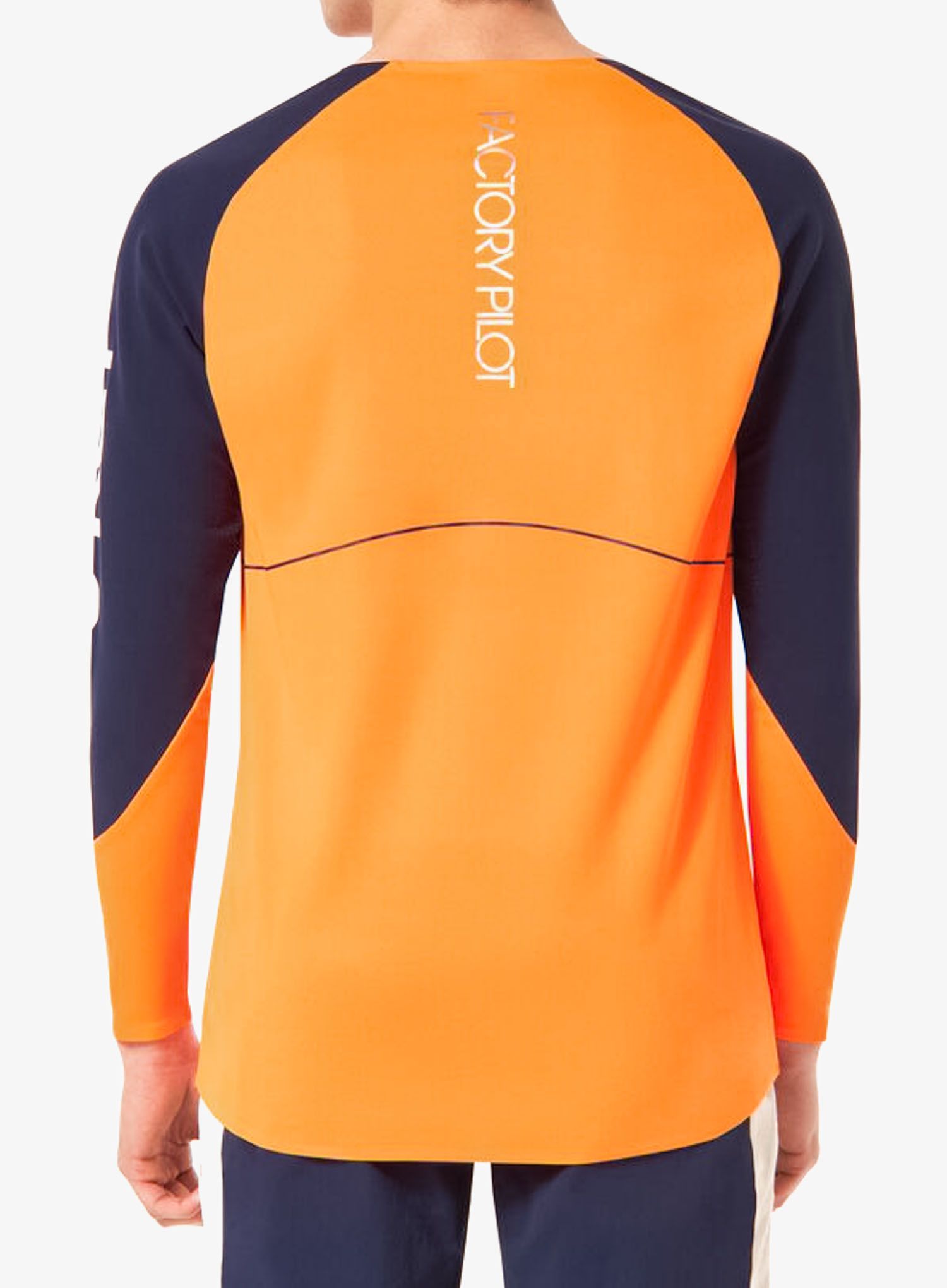 Enduro mikina Oakley Maven Scrub LS Jersey - orange/blue