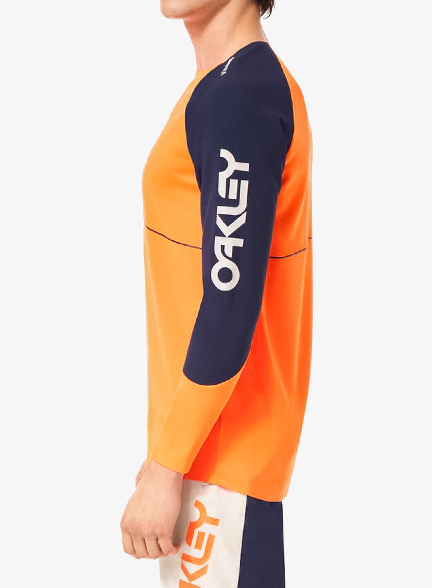 Enduro mikina Oakley Maven Scrub LS Jersey - orange/blue