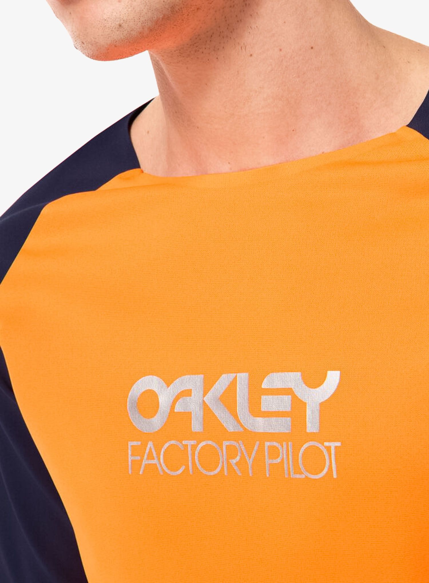 Enduro mikina Oakley Maven Scrub LS Jersey - orange/blue
