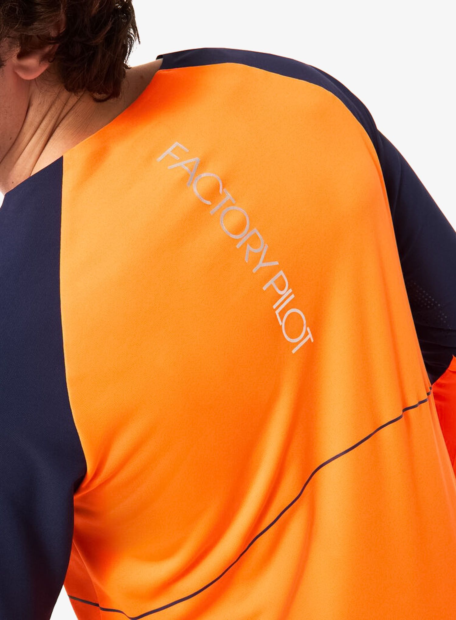 Enduro mikina Oakley Maven Scrub LS Jersey - orange/blue