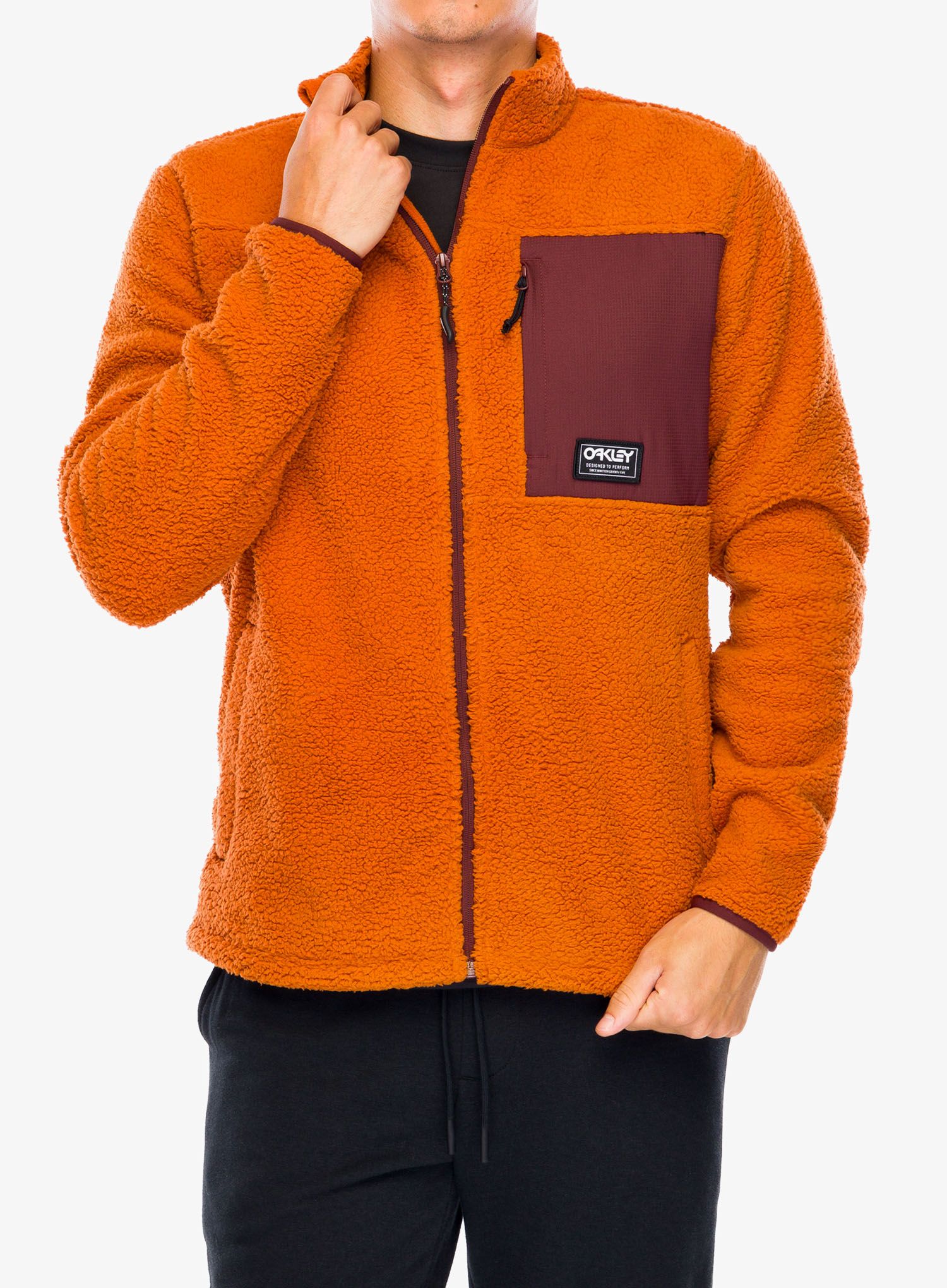 Fleece mikina Oakley Mountain Fire Sherpa - ginger