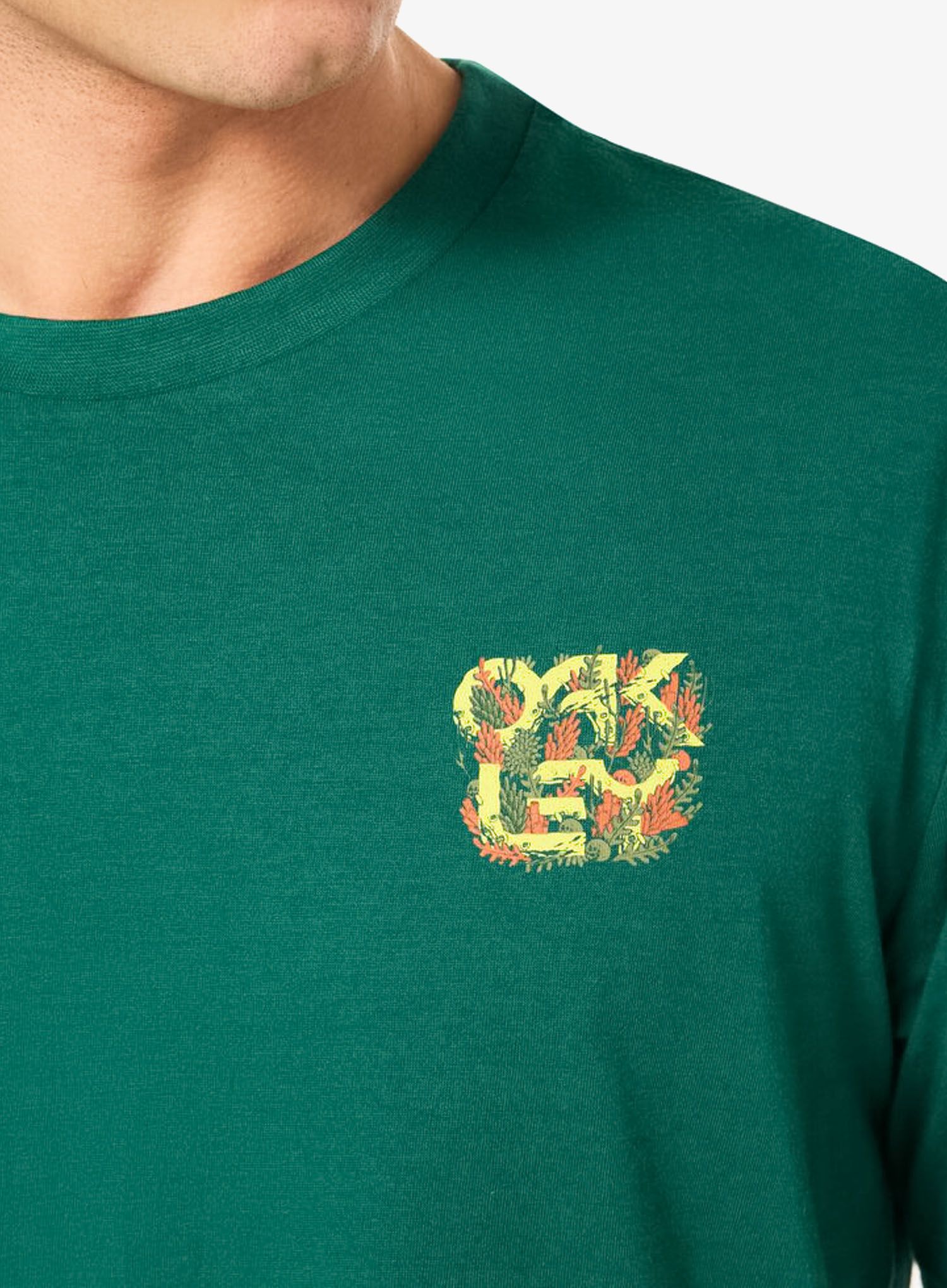 Tričko s potiskem Oakley Sea Nassa Tee - viridian