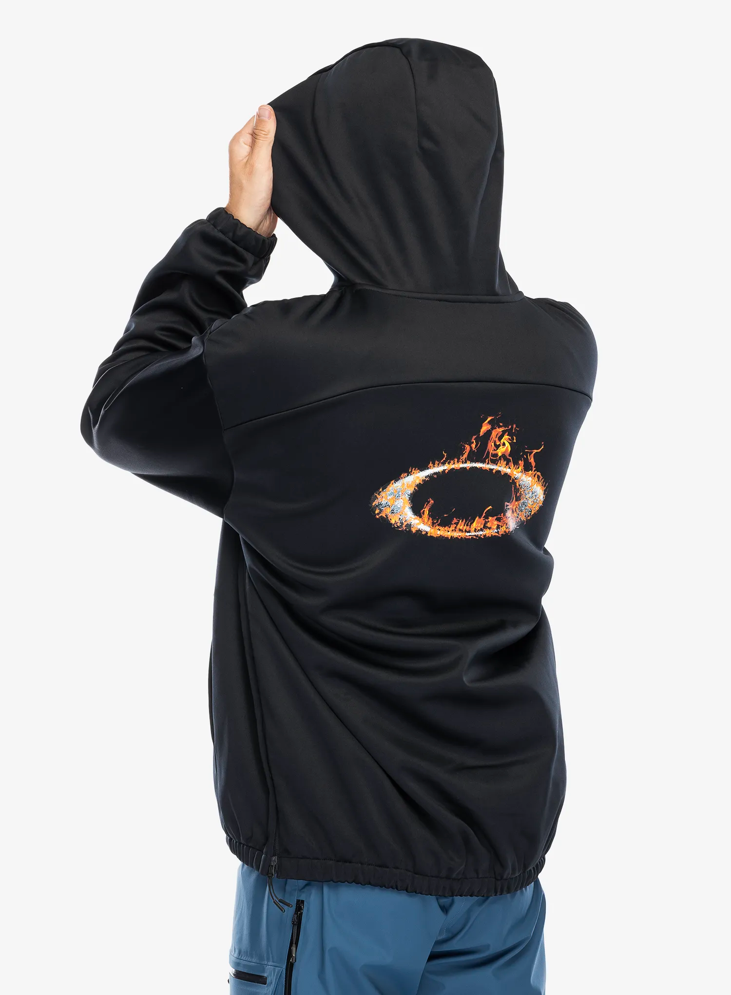 Mikina s kapucí Oakley Solar Rail Softshell Hoodie - blackout