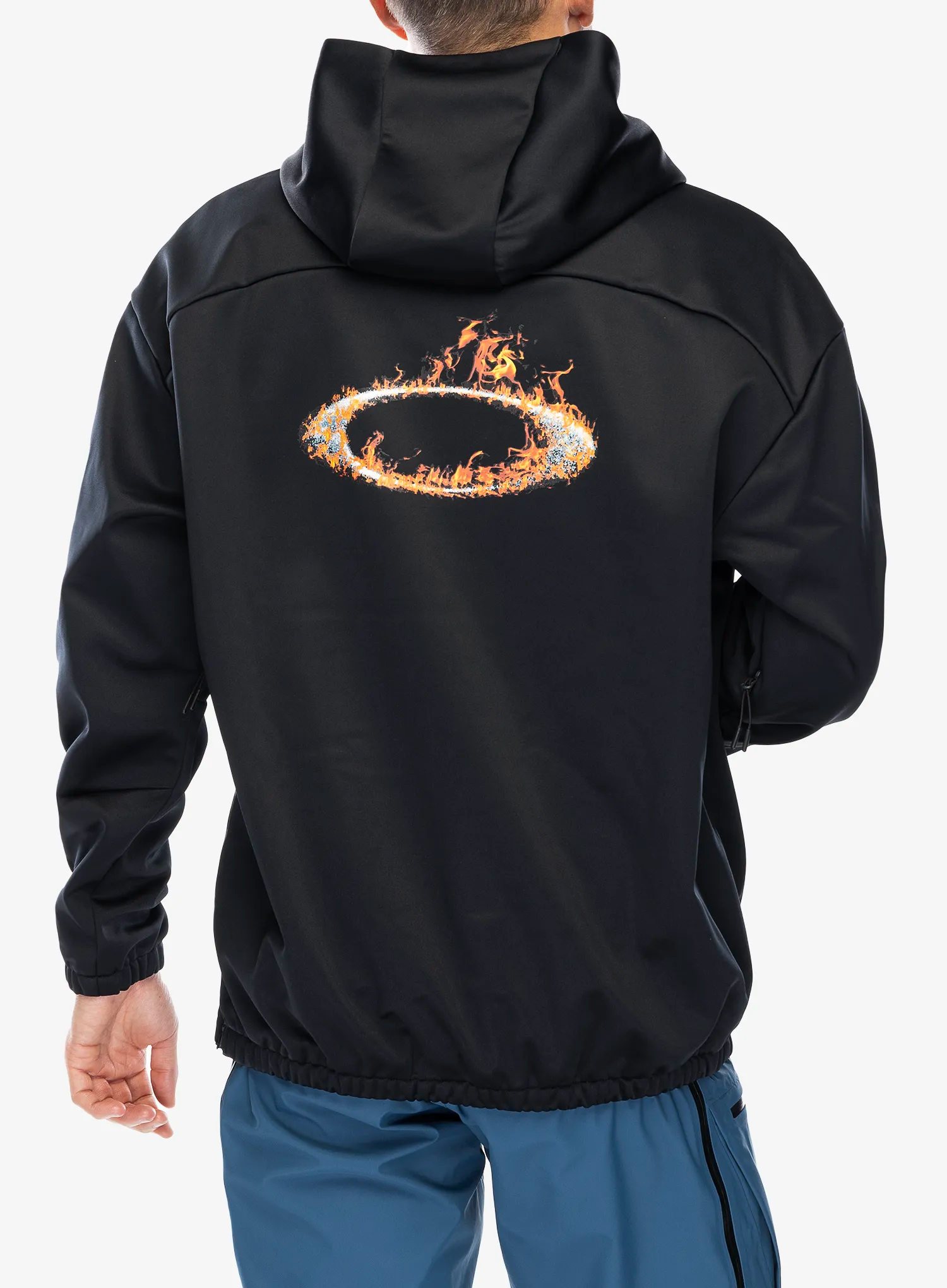 Mikina s kapucí Oakley Solar Rail Softshell Hoodie - blackout