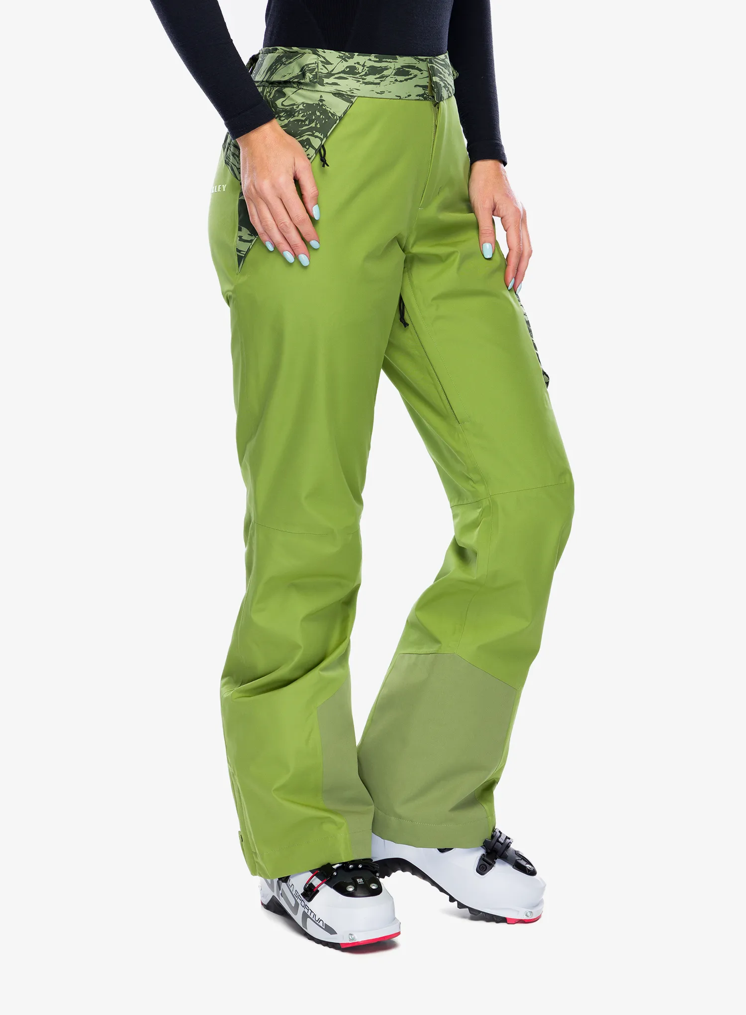 Kalhoty dámské Oakley TC Juno Reduct Shell Pant 2.0 - duality swirl dbl green