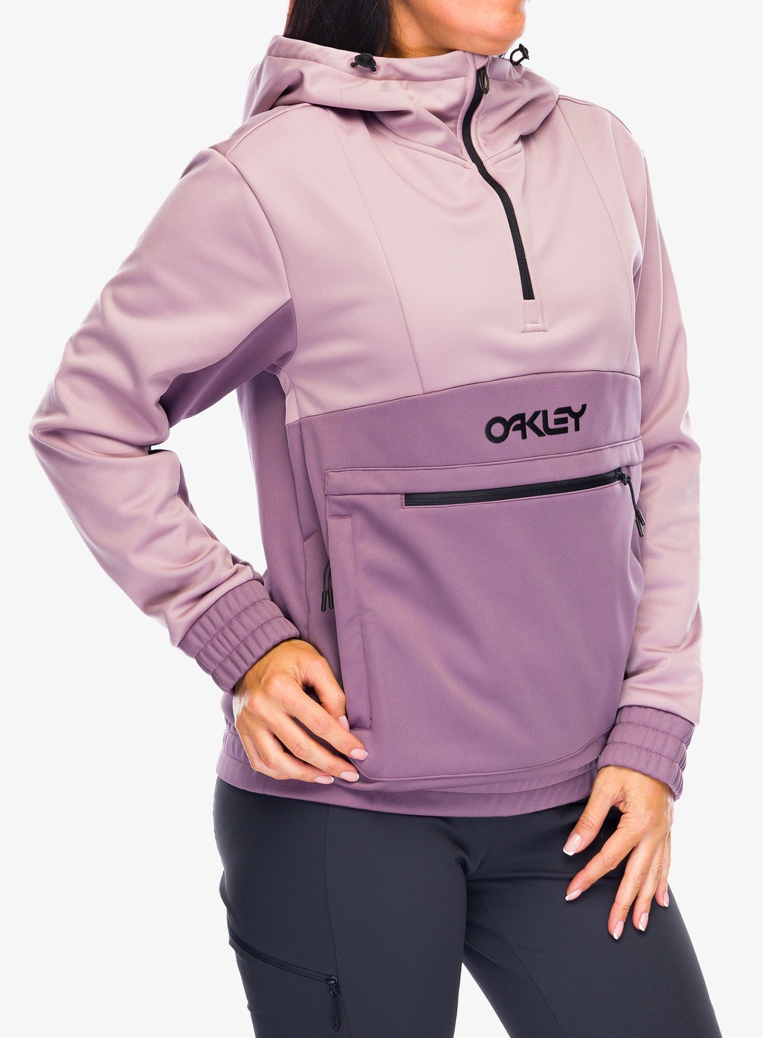 Softshellová bunda dámská Oakley TNP Nose Grab Softshell Hoodie - double toadstool