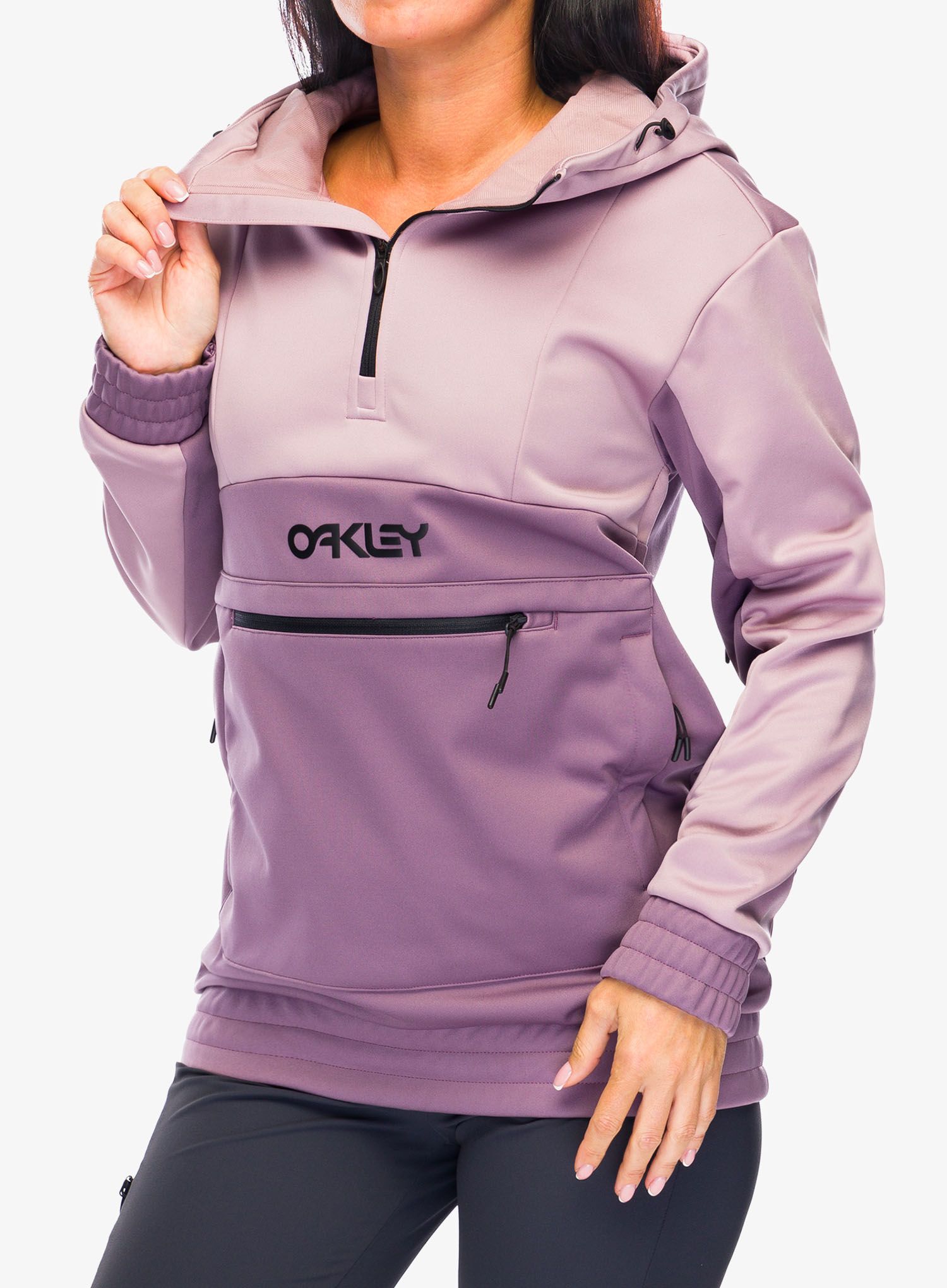 Softshellová bunda dámská Oakley TNP Nose Grab Softshell Hoodie - double toadstool