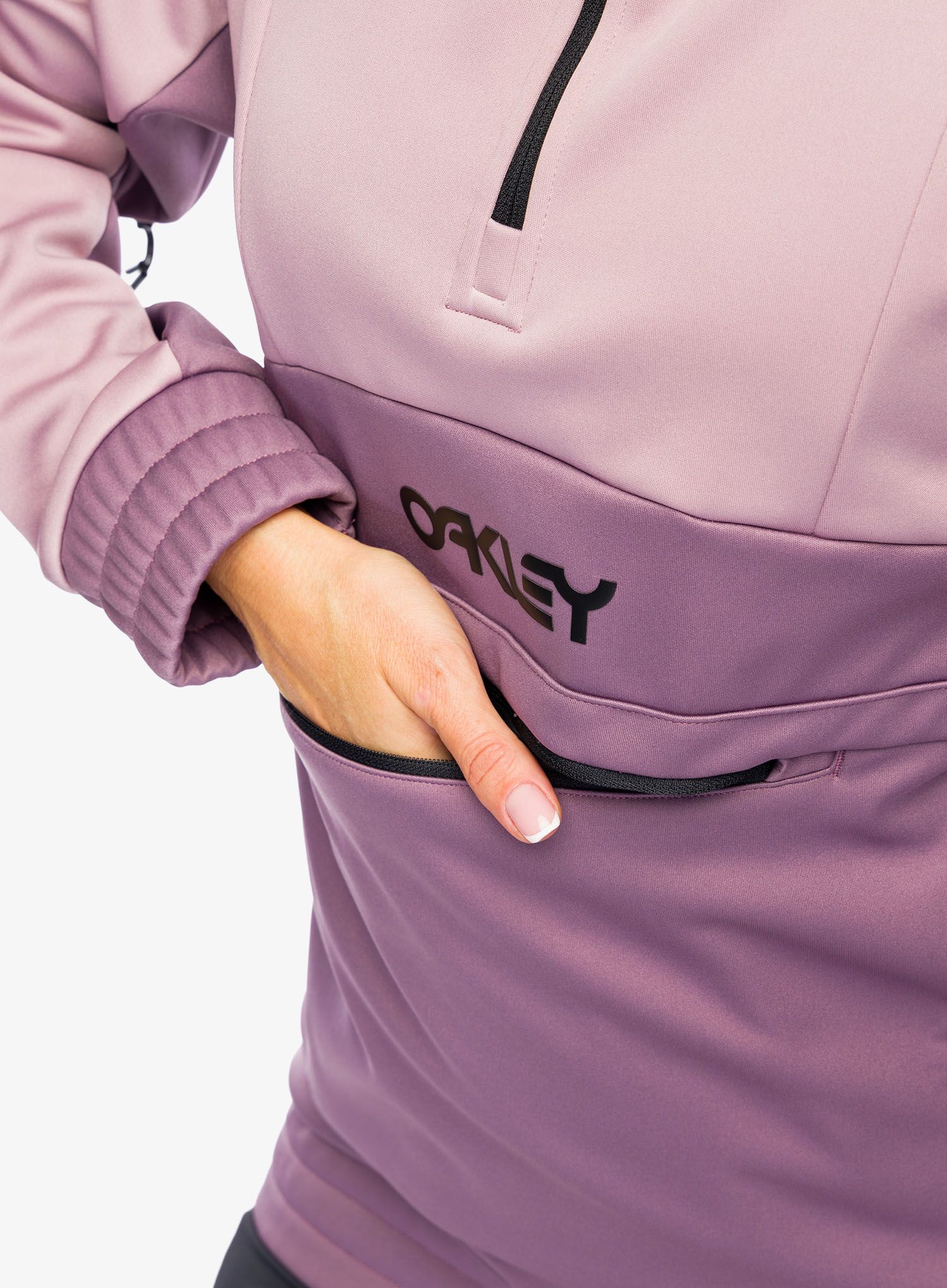 Softshellová bunda dámská Oakley TNP Nose Grab Softshell Hoodie - double toadstool