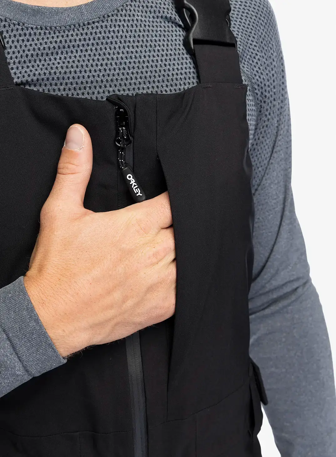 Lyžařské kalhoty Oakley TNP Shell Bib - blackout