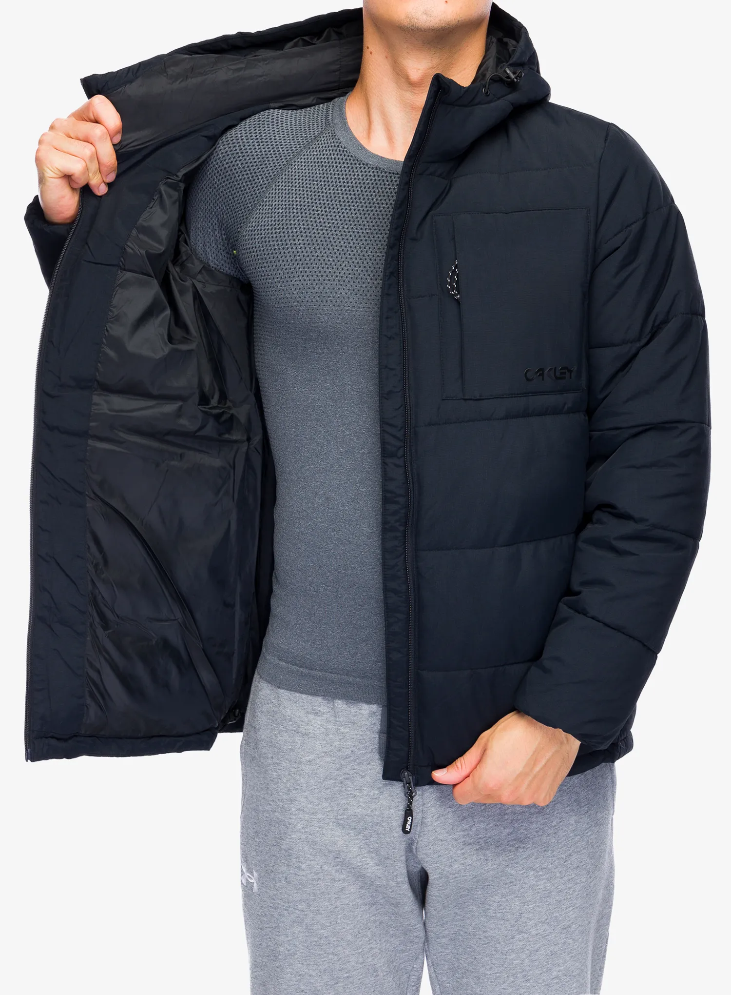 Zateplená bunda Oakley Tahoe Puffy RC Jacket - blackout
