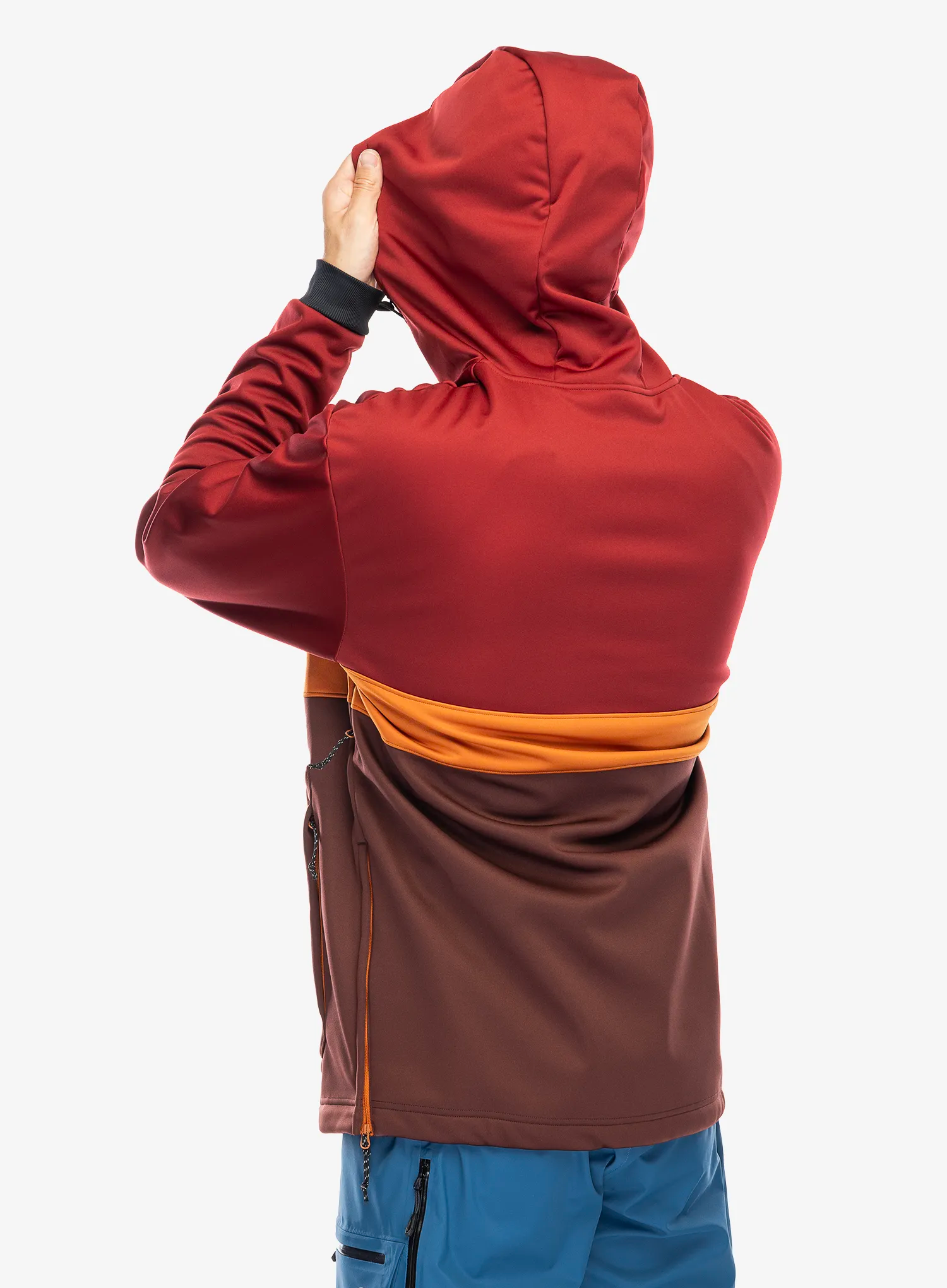 Lyžařská bunda Oakley Tnp Nose Grab Softshell Hoodie - grenache/iron red
