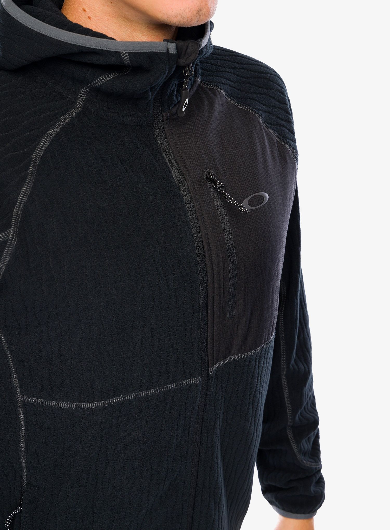Fleece mikina Oakley Vista Full Zip RC Jacket - blackout