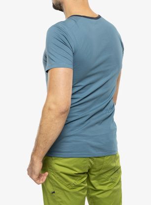 Bavlněné tričko Ocun Classic T Organic Rainbow Rocket - bluestone