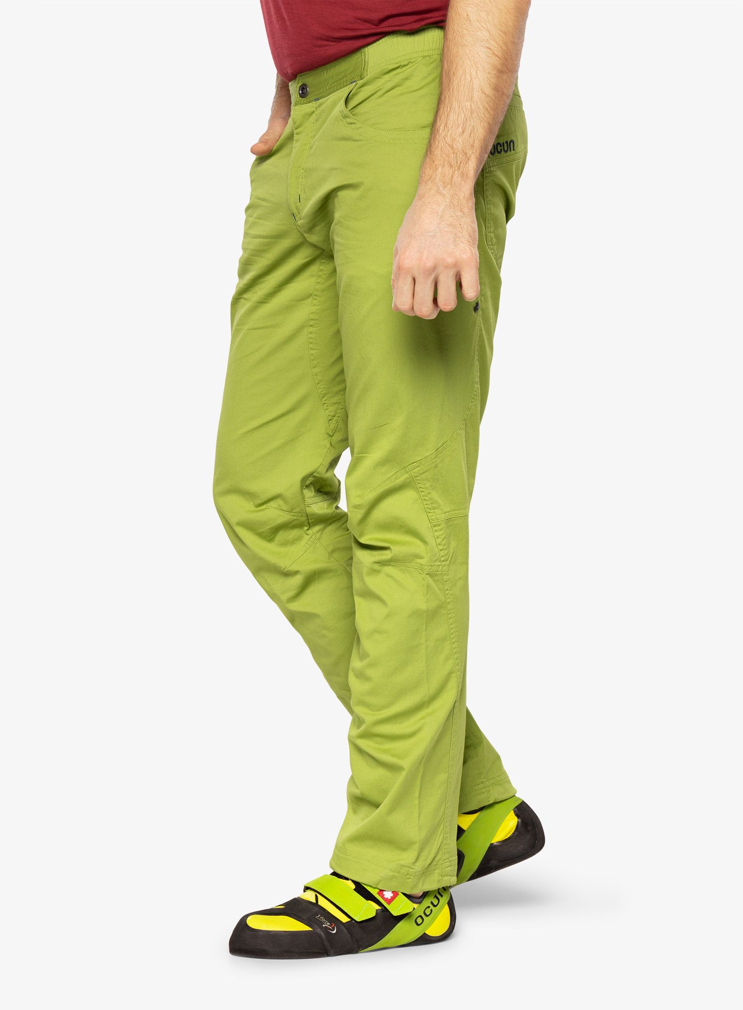 Lezecké kalhoty pánské Ocun Drago Organic Pants - green peridot