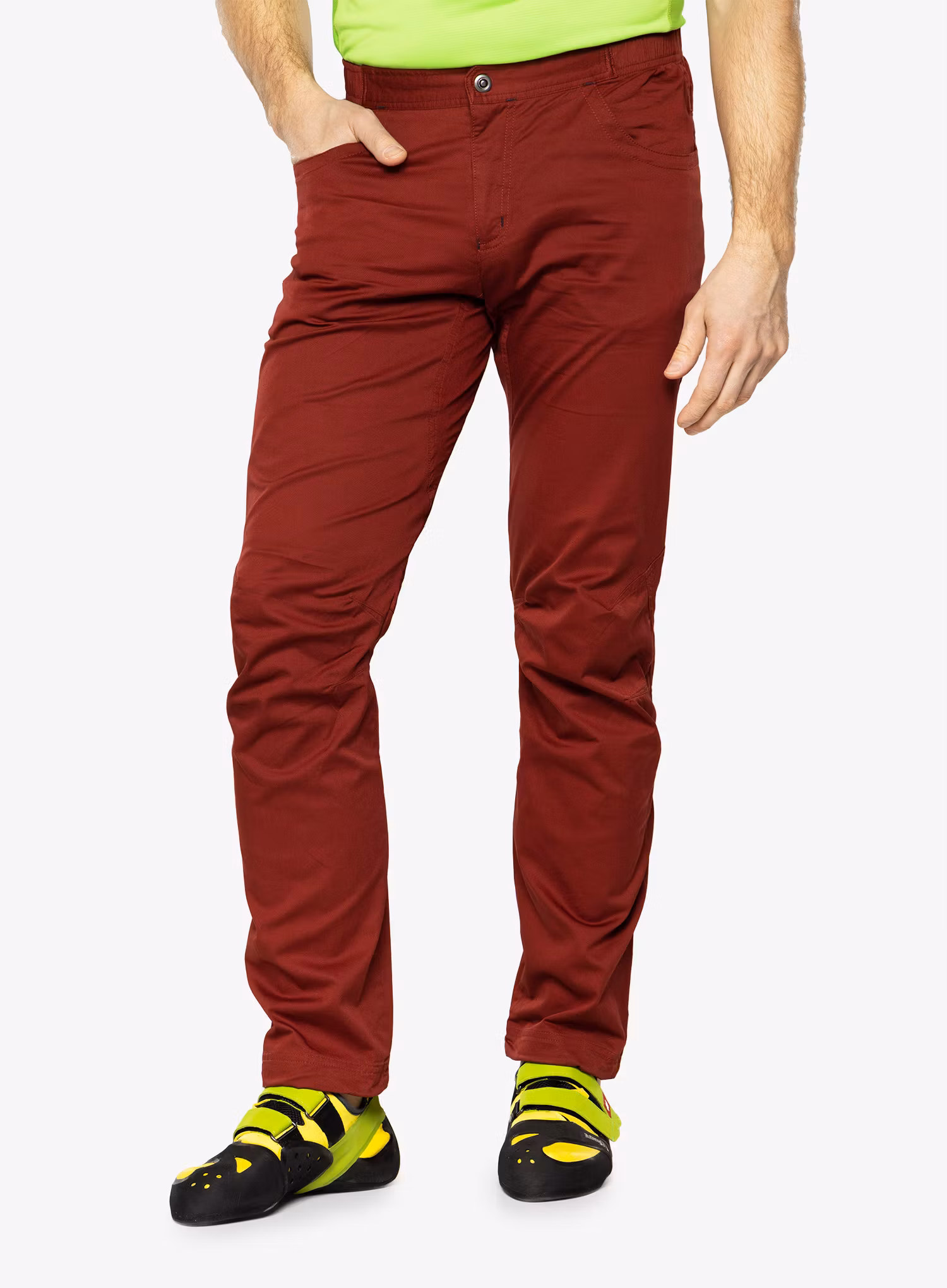 Lezecké kalhoty Ocun Drago Organic Pants - wine syrah