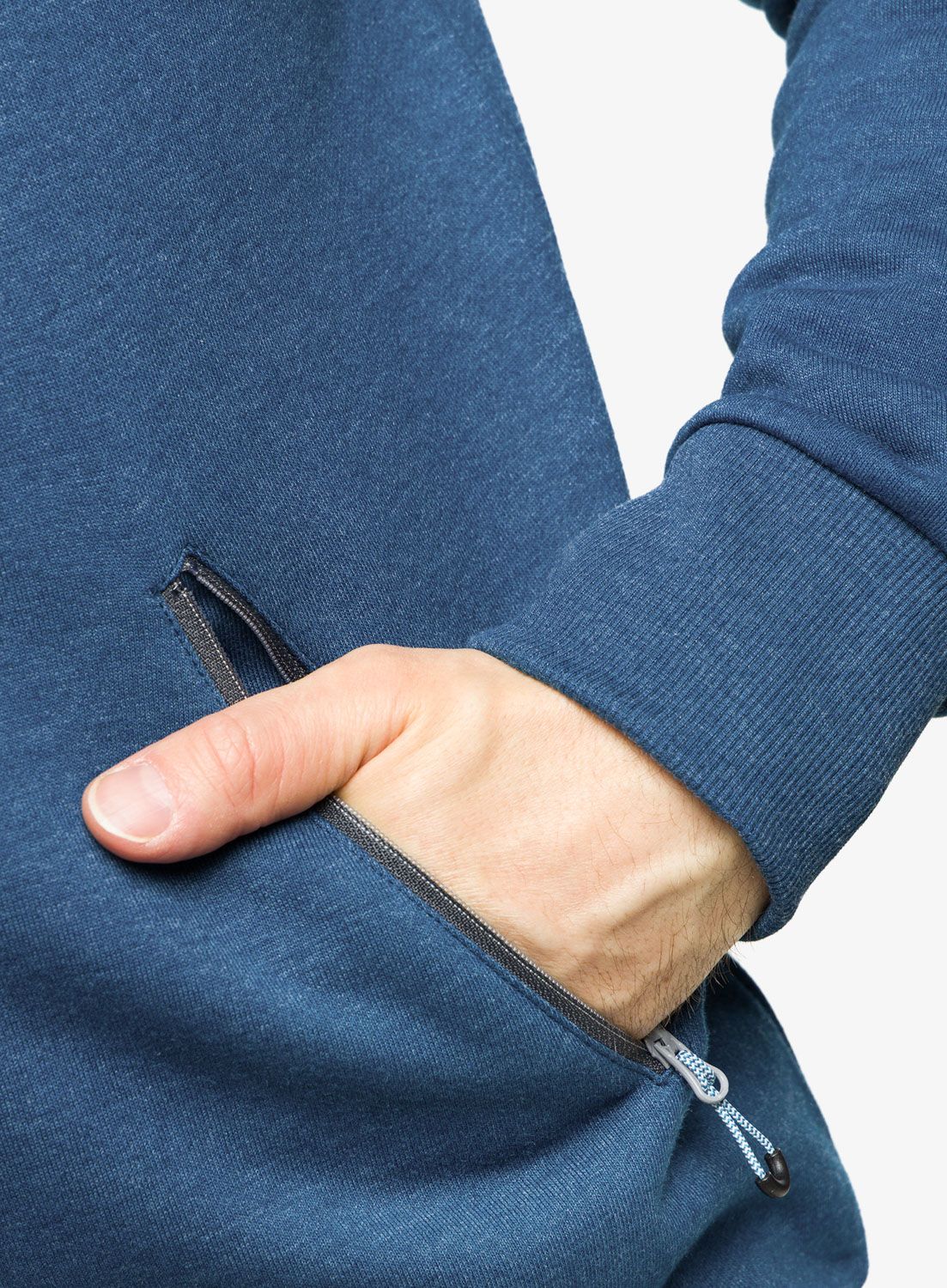 Mikina s kapucí Ocun Hoodie Zipper - blue opal/excalibur