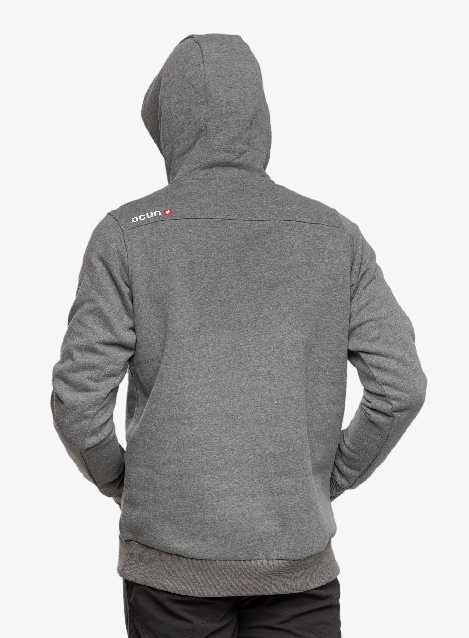 Mikina s kapucí Ocun Hoodie - grey paloma/excalibur