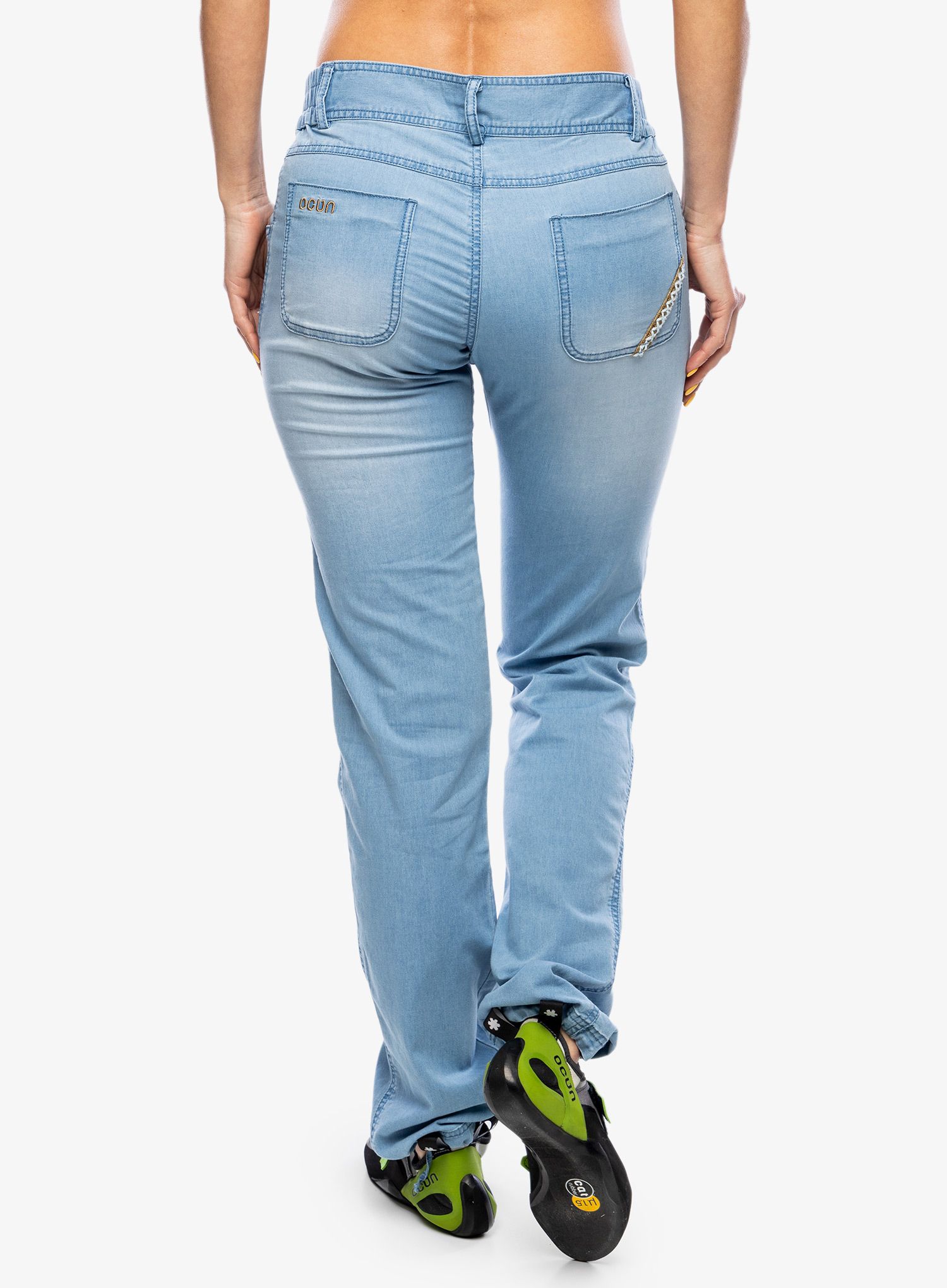 Lezecké kalhoty dámské Ocun Inga Jeans - light blue