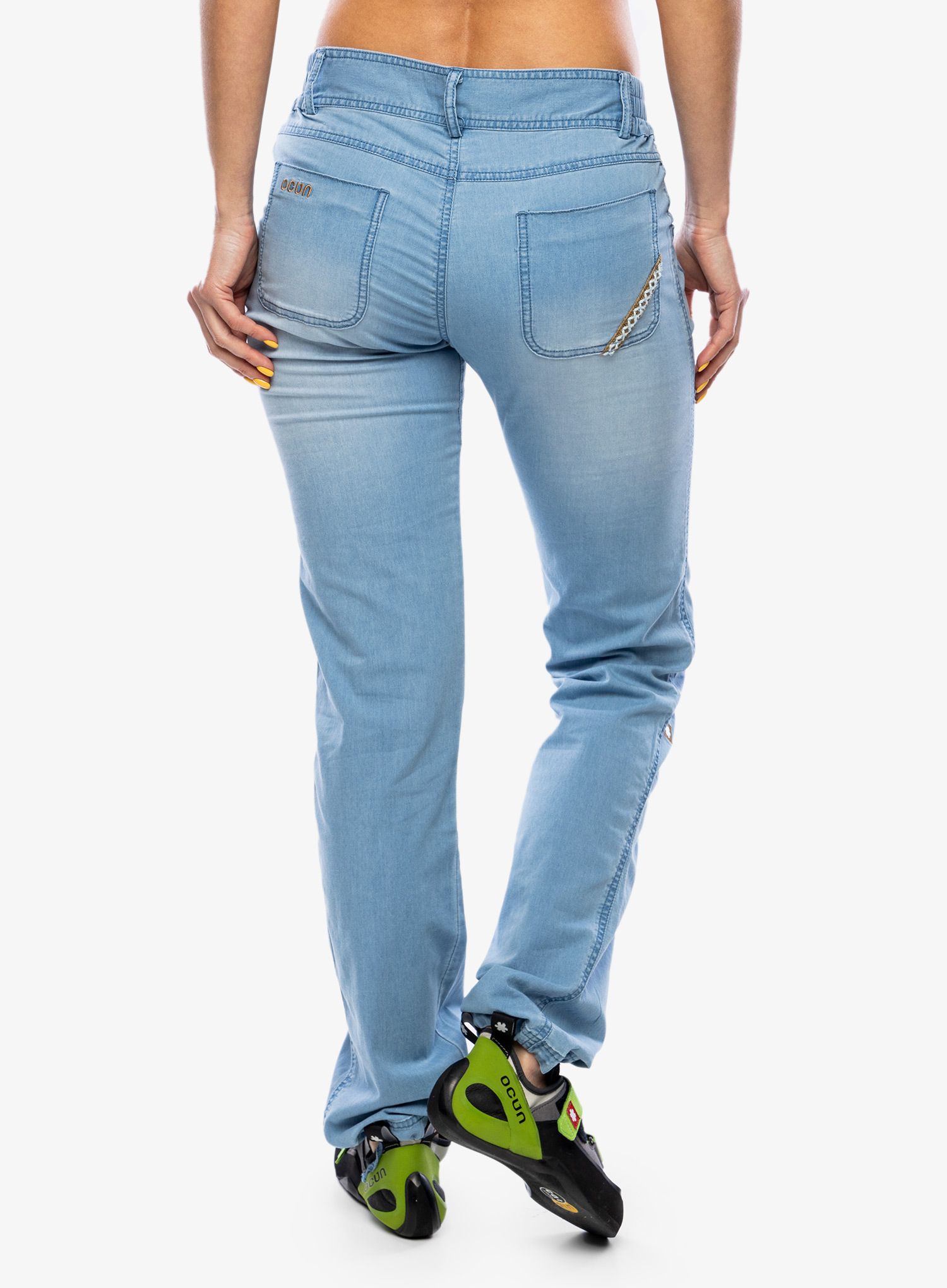 Lezecké kalhoty dámské Ocun Inga Jeans - light blue