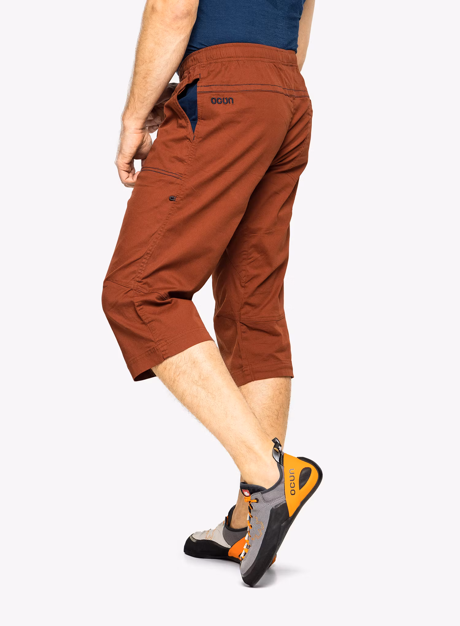 Lezecké kraťasy Ocun Jaws 3/4 - brown brandy