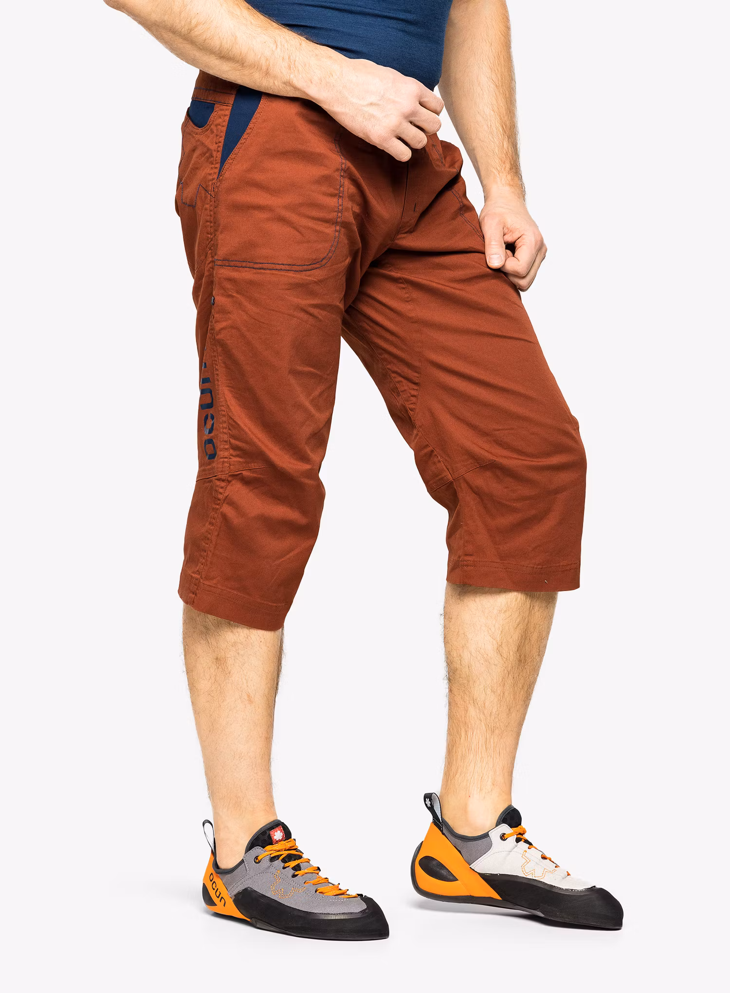 Lezecké kraťasy Ocun Jaws 3/4 - brown brandy