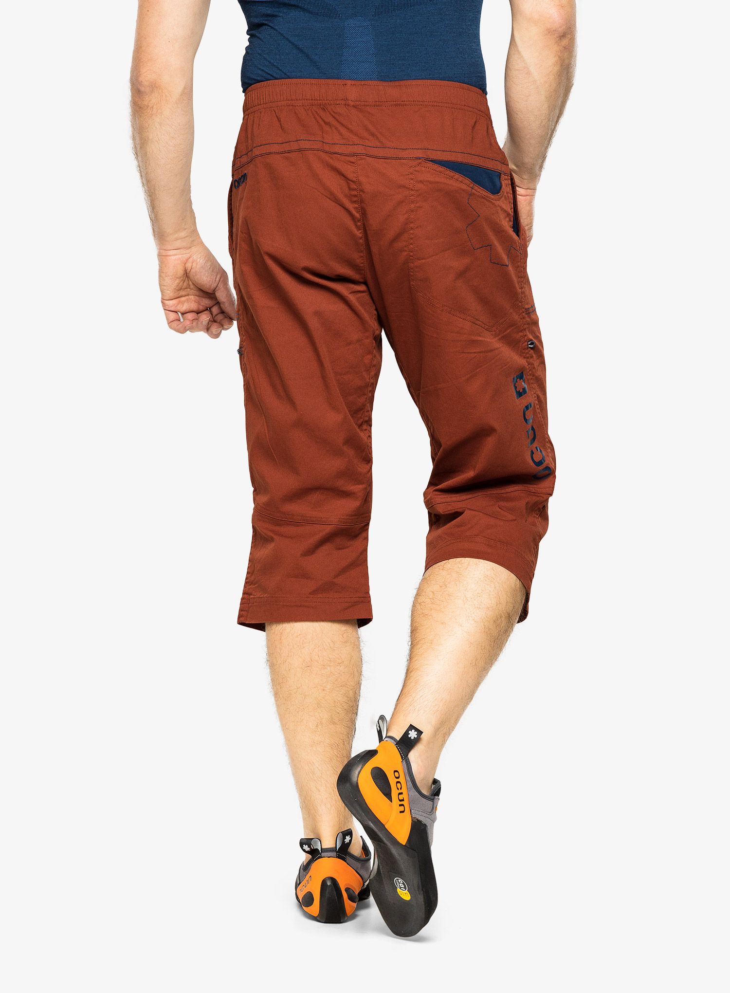 Lezecké kraťasy Ocun Jaws 3/4 - brown brandy