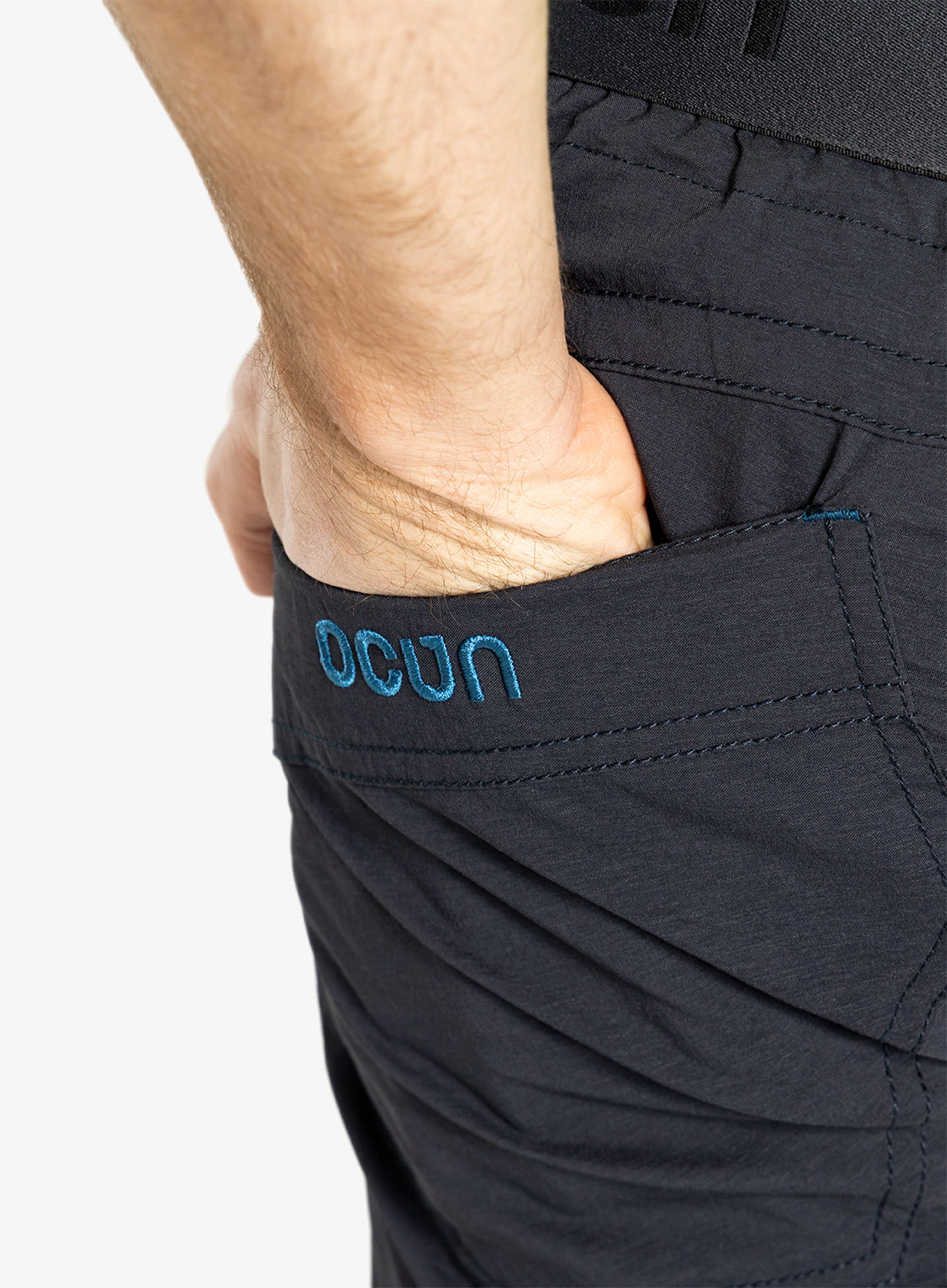 Lezecké kraťasy Ocun Mania Eco Shorts - anthracite dark navy