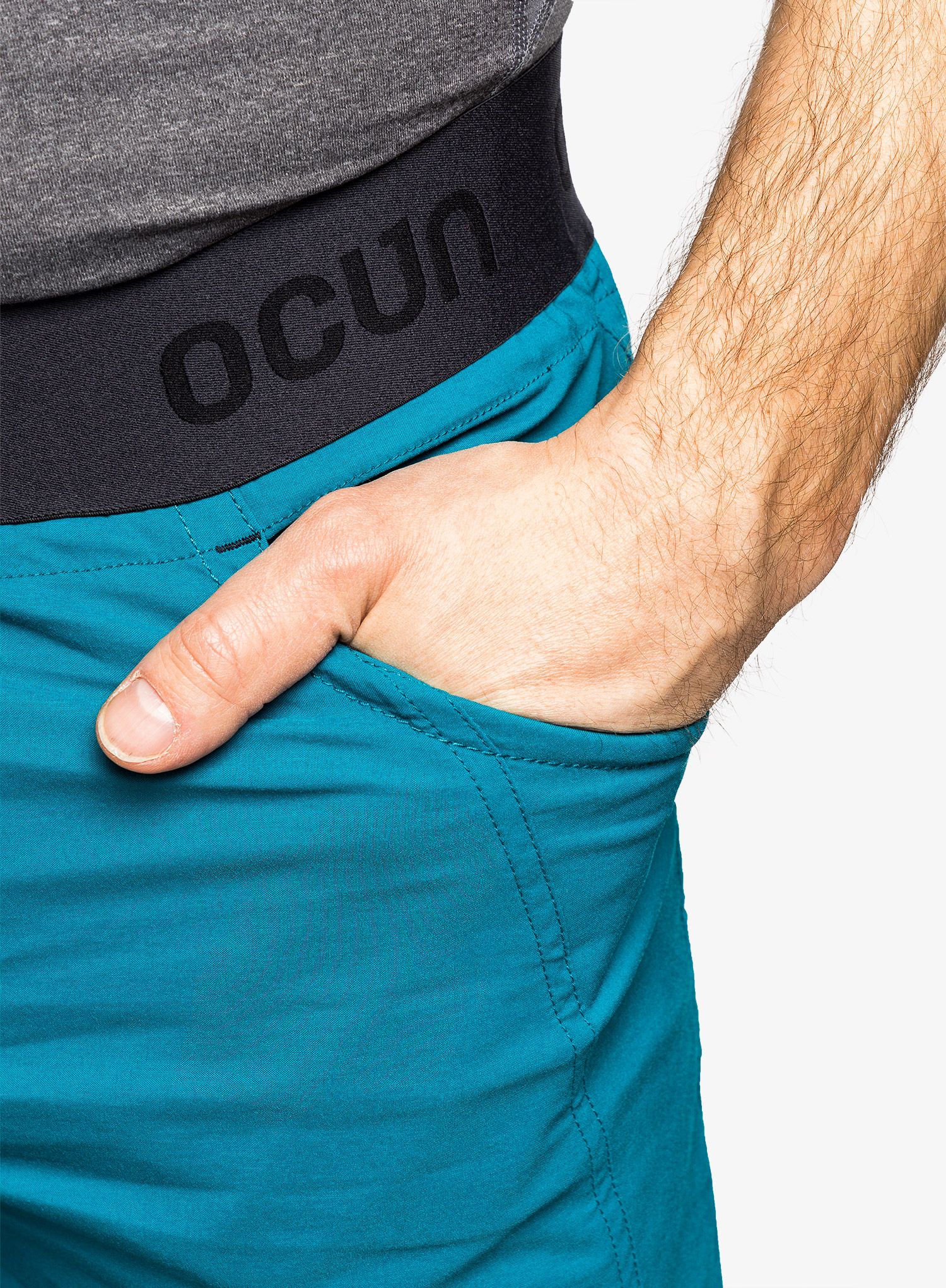 Lezecké kraťasy Ocun Mania Eco Shorts - turquoise deep lagoon
