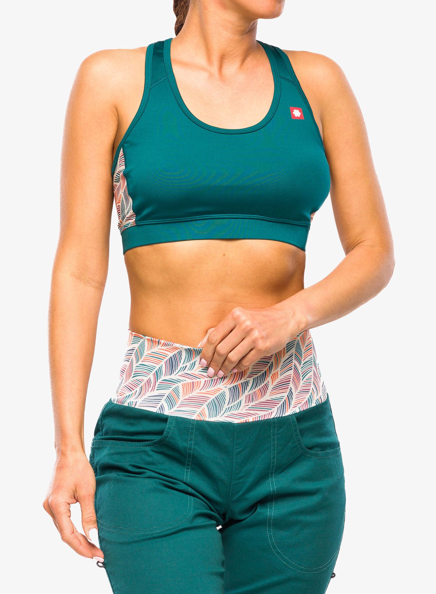 Sportovní podprsenka Ocun Misty Bra - green deep teal