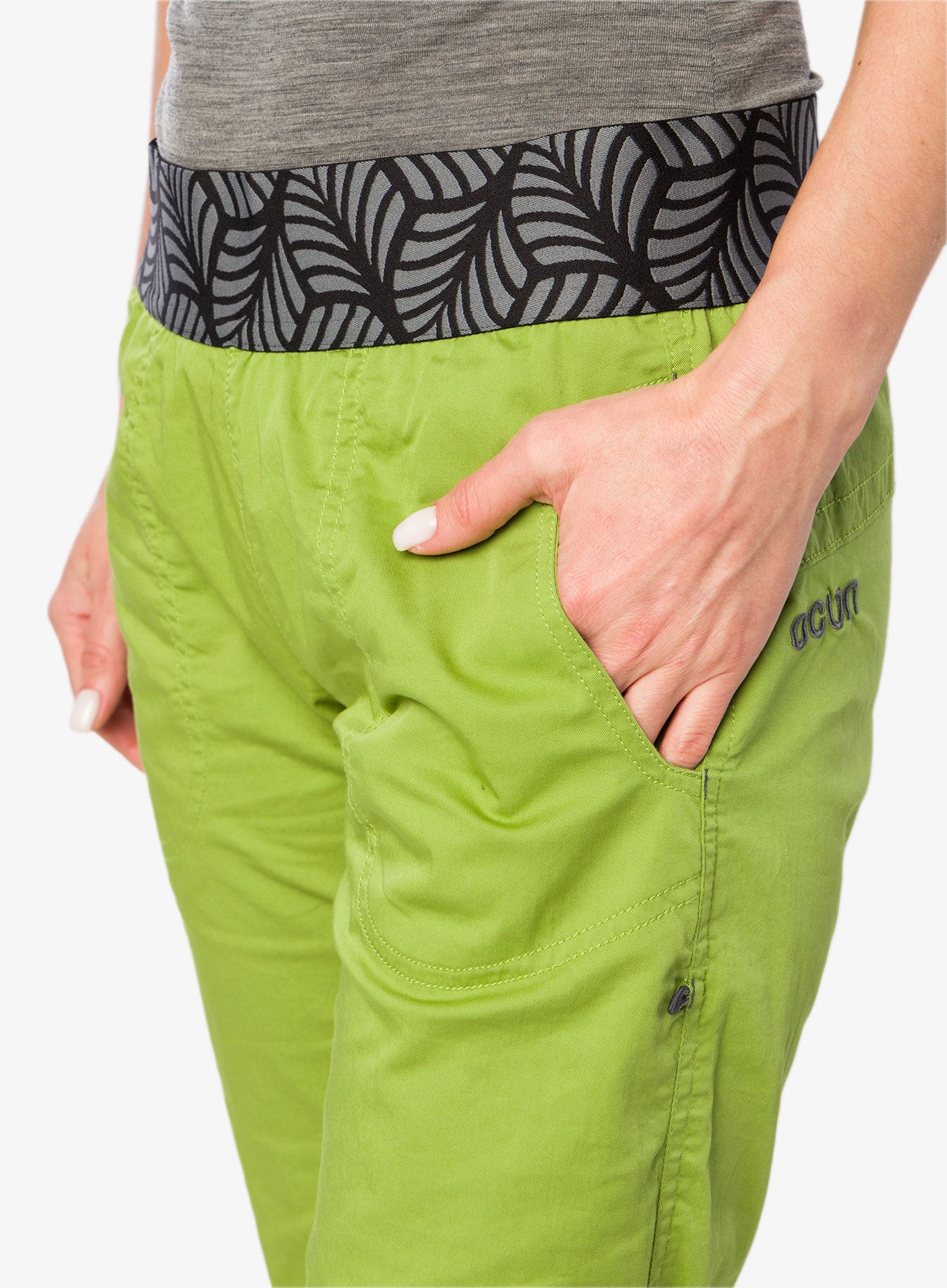 Lezecké kalhoty dámské Ocun Pantera Organic Pants - green peridot