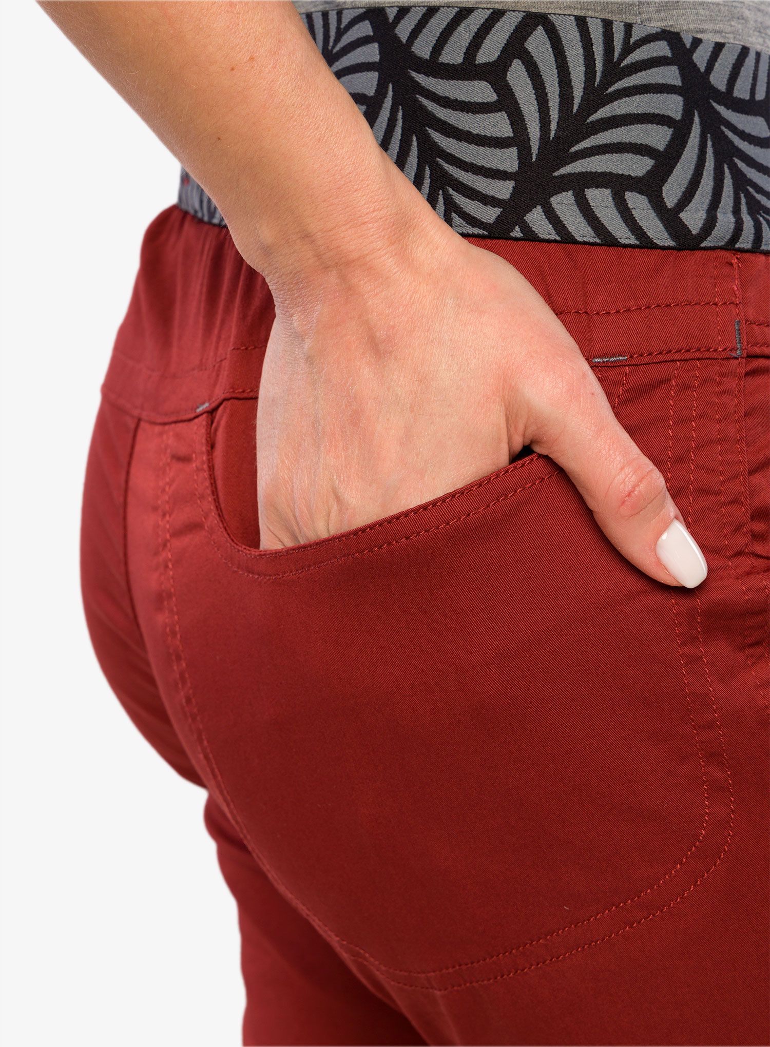 Lezecké kalhoty dámské Ocun Pantera Organic Pants - wine syrah
