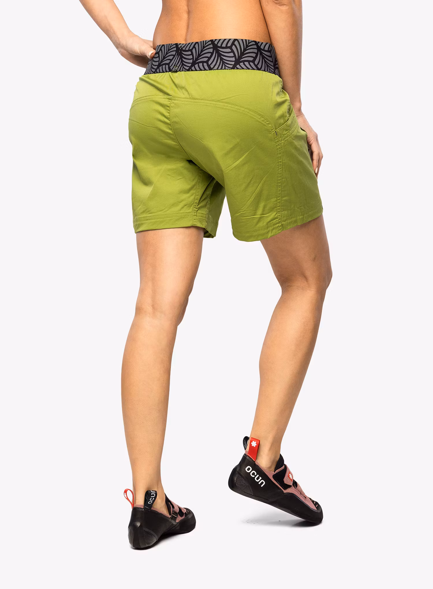 Dámské lezecké kraťasy Ocun Pantera Organic Shorts - green peridot