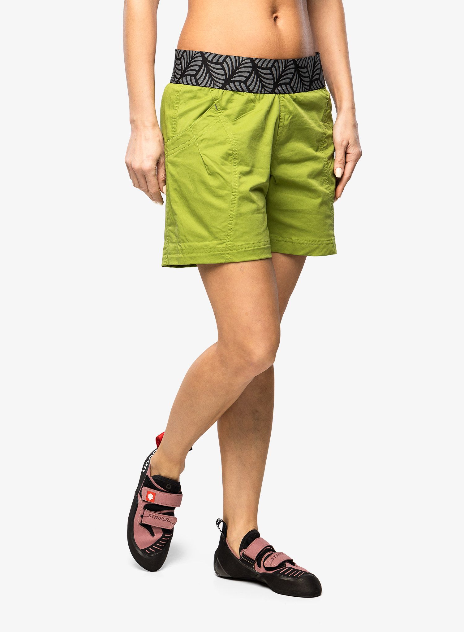 Dámské lezecké kraťasy Ocun Pantera Organic Shorts - green peridot