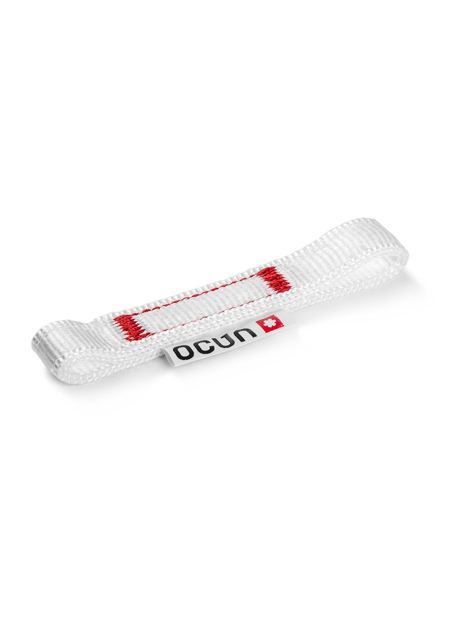 Pásek pro expresku Ocun Quickdraw Ring Bio-Dyn 15 mm 10 cm - white/red