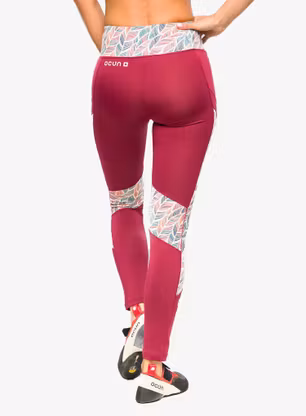 Lezecké legíny Ocun Rhea Leggings - wine rhododendron