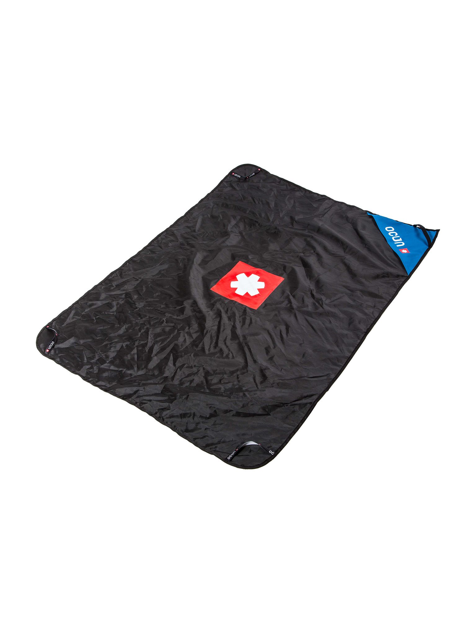 Vak na lano s plachtou Ocun Ropemat - black blue caribbean