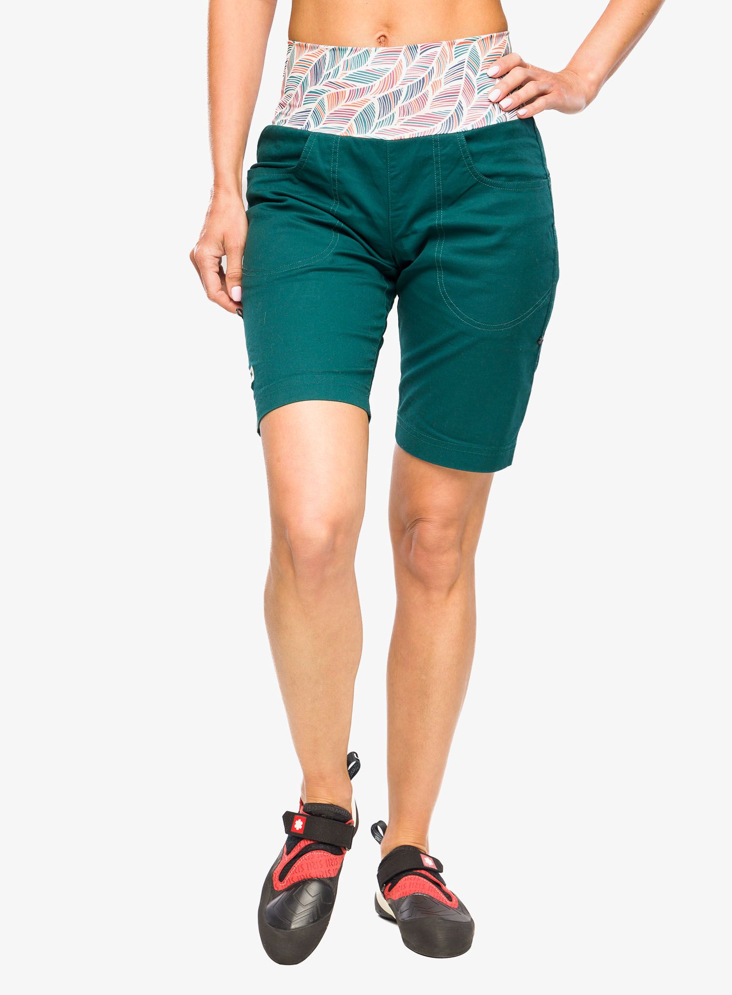 Dámské lezecké kraťasy Ocun Sansa Shorts - green deep teal