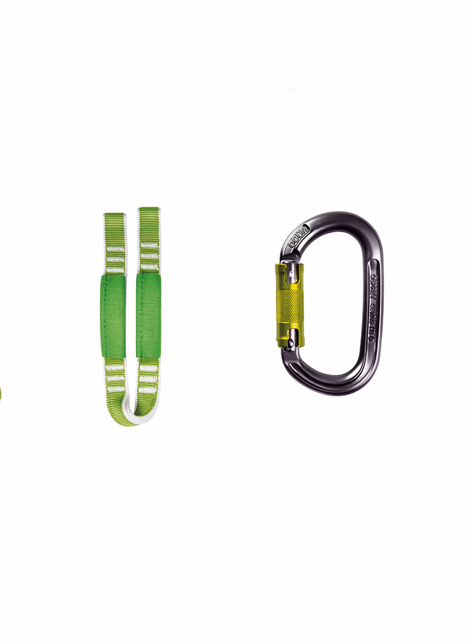 Sada na via ferraty Ocun Via Ferrata Twist + Chest Set - green