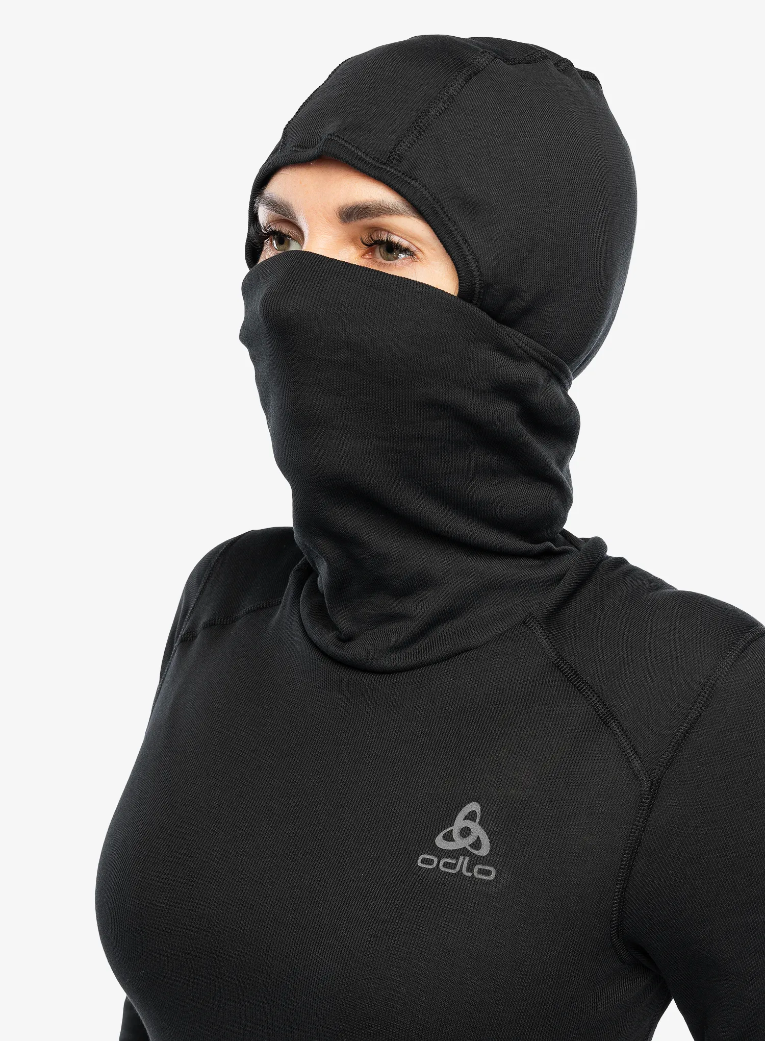 Dámská funkční mikina Odlo Active Warm BL Top Facemask LS - black