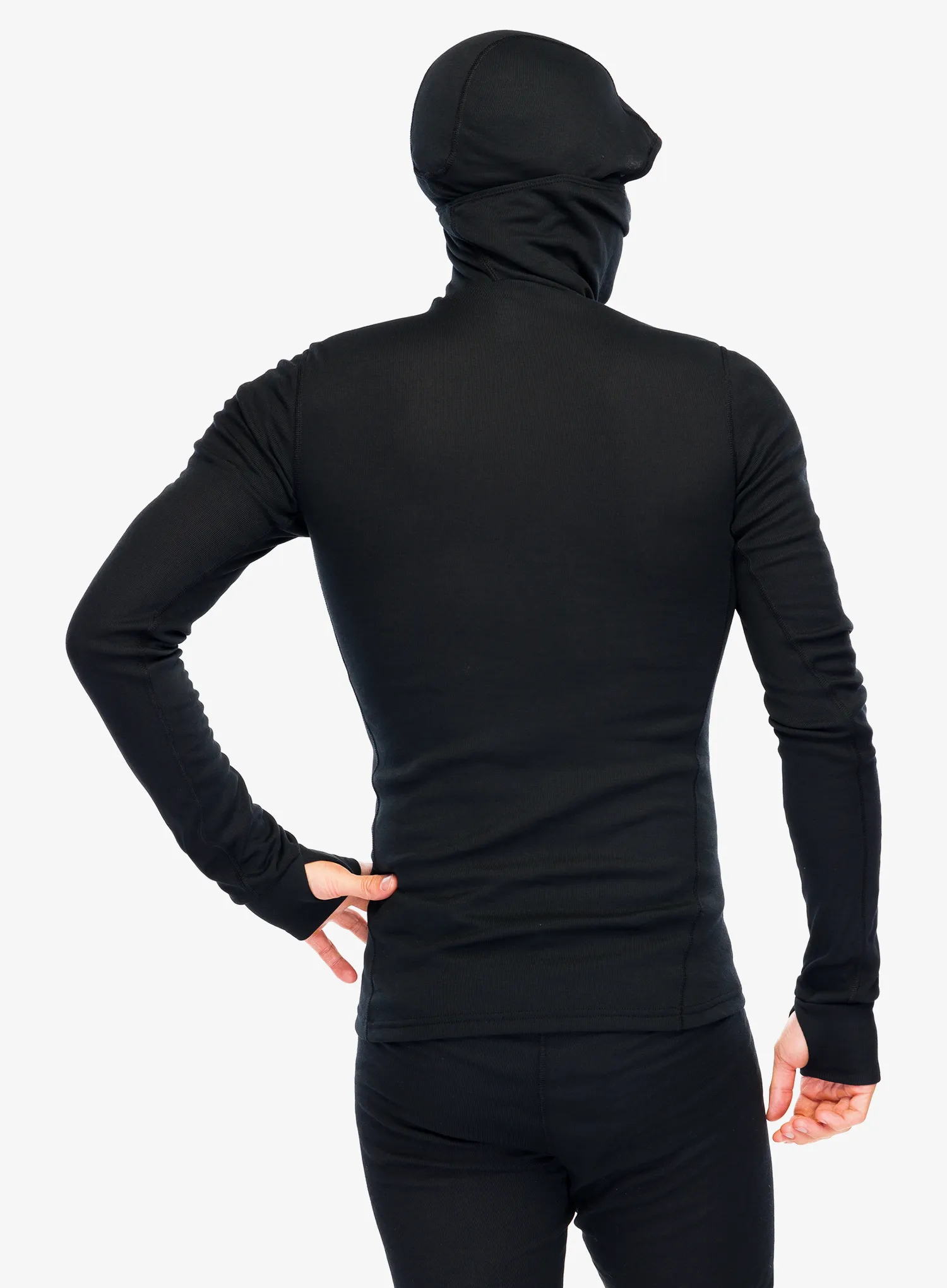 Funkční mikina Odlo Active Warm BL Top Facemask LS - black